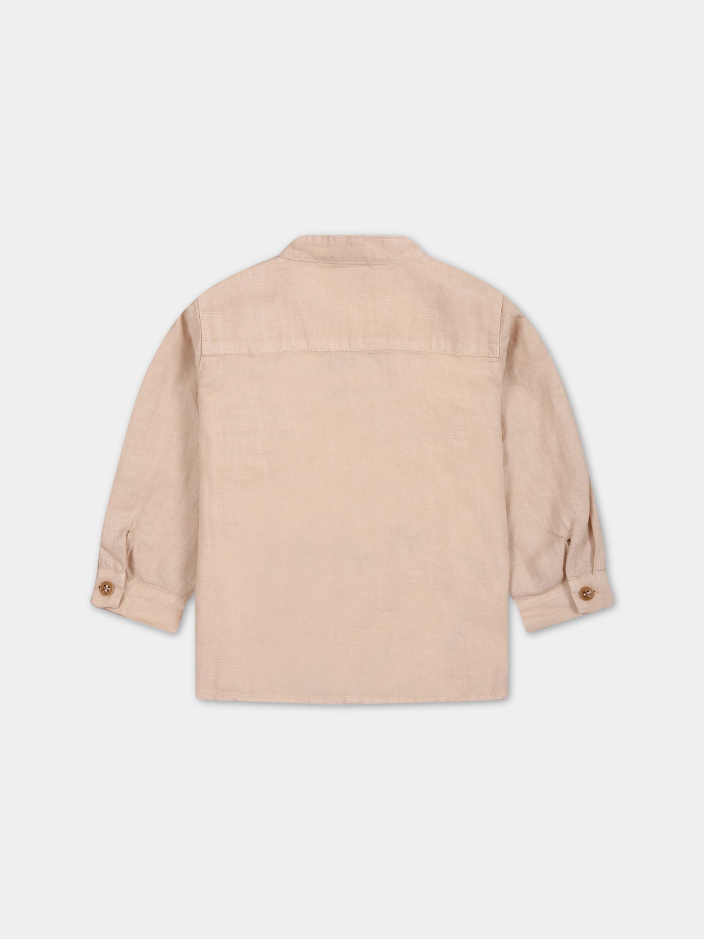 Camicia beige per neonato,Zhoe & Tobiah,LIN3 23