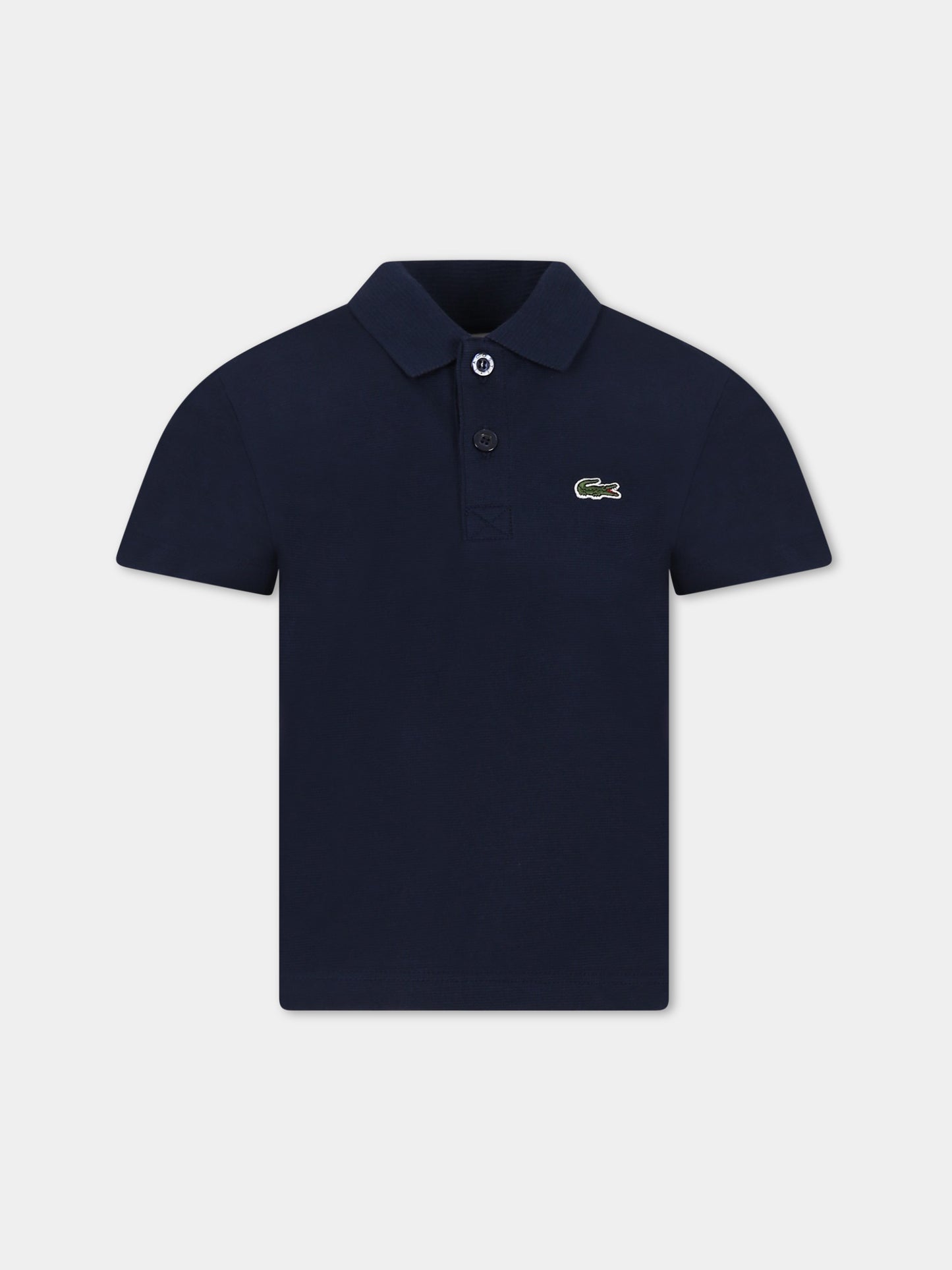 Polo blu per bambino con iconico logo,Lacoste,DJ0642 166