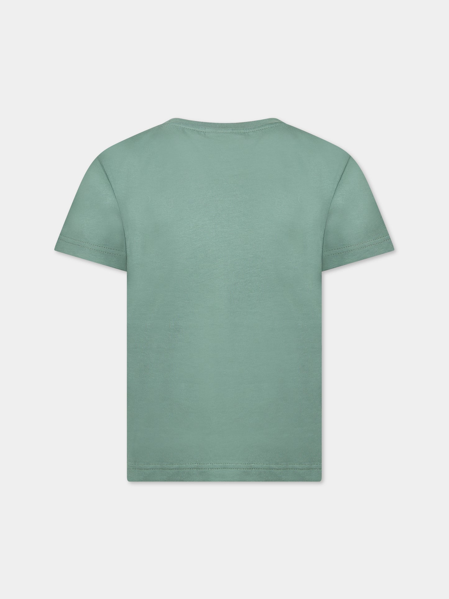 T-shirt verde per bambino con iconico coccodrillo,Lacoste,TJ1442 KX5