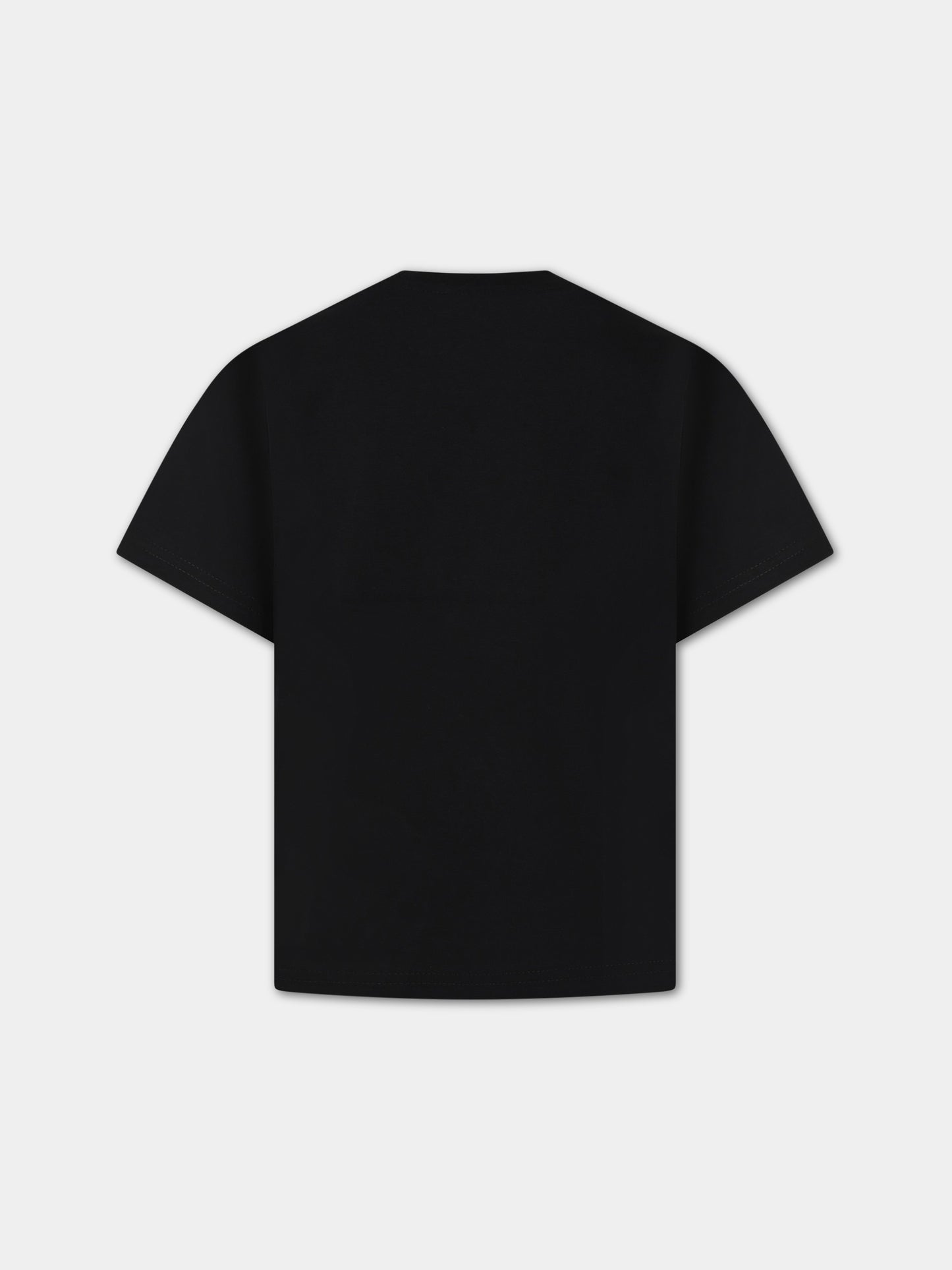 T-shirt nera per bambino con logo,Dsquared2,DQ1622 D004G DQ900