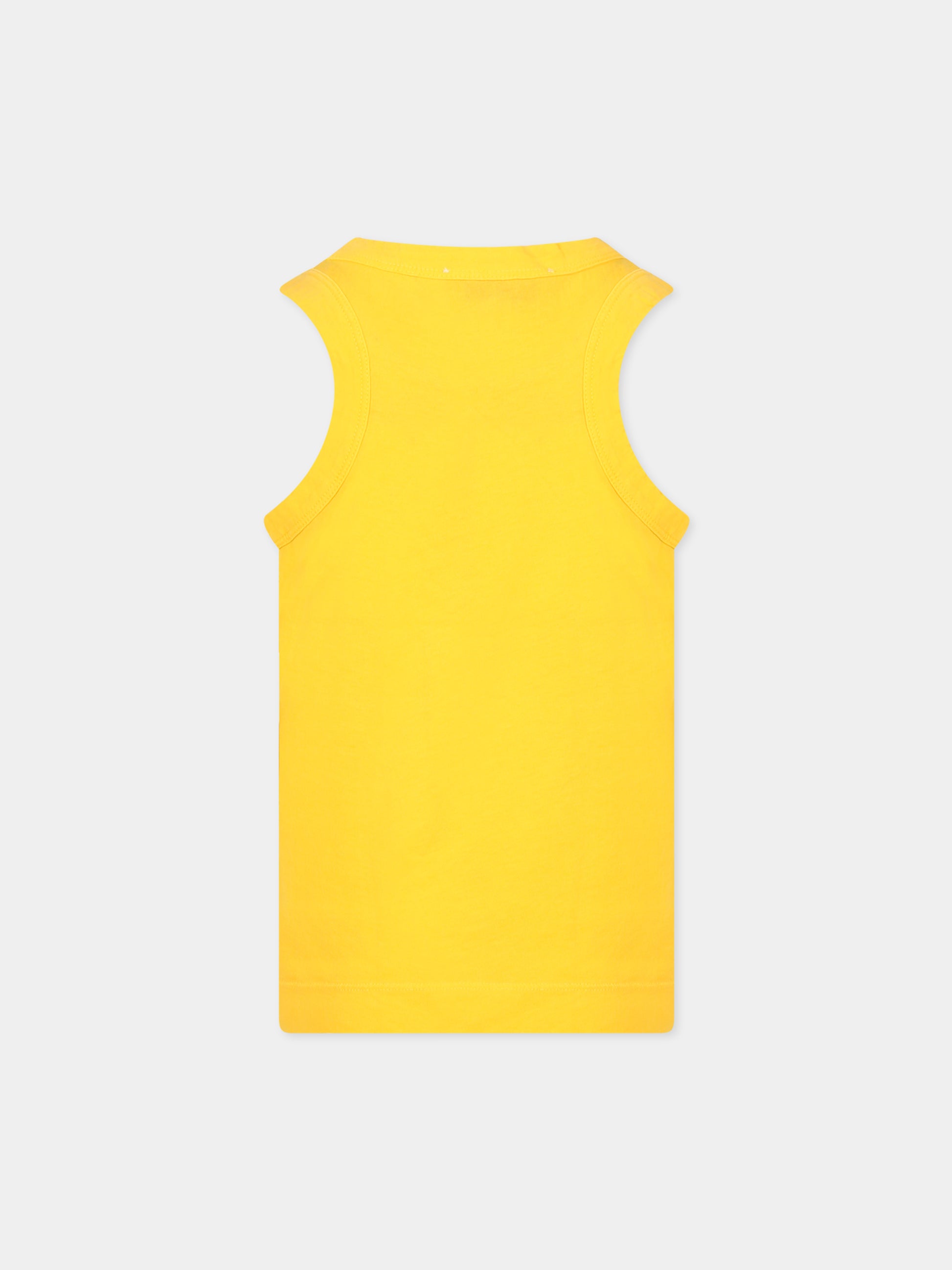 Canotta gialla per bambini con stampa,The Animals Observatory,S23005 292 BR