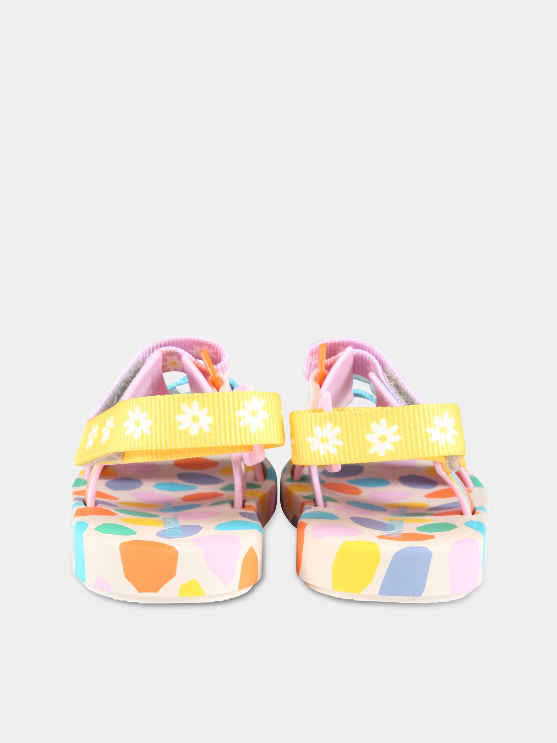 Sandali multicolor per bambina con fiori,Mini Melissa,33450 54170