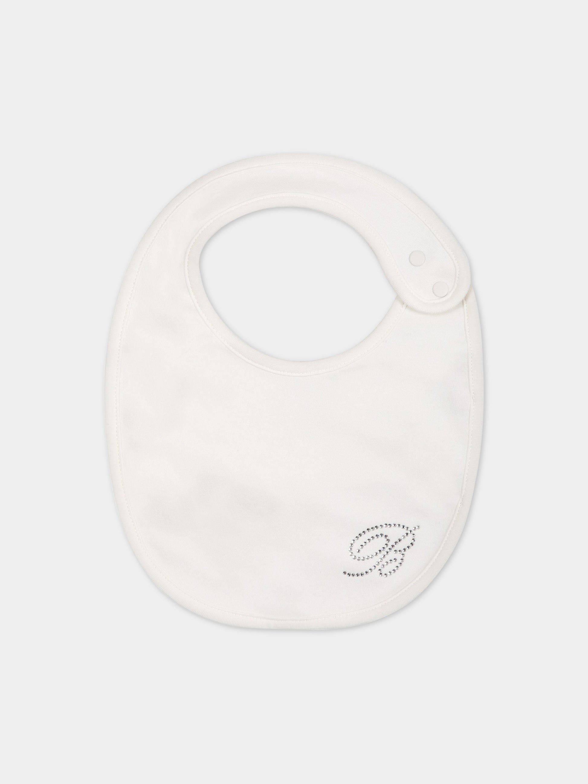 Set bianco per neonata con logo,Blumarine Baby,IA3126J6050 10602