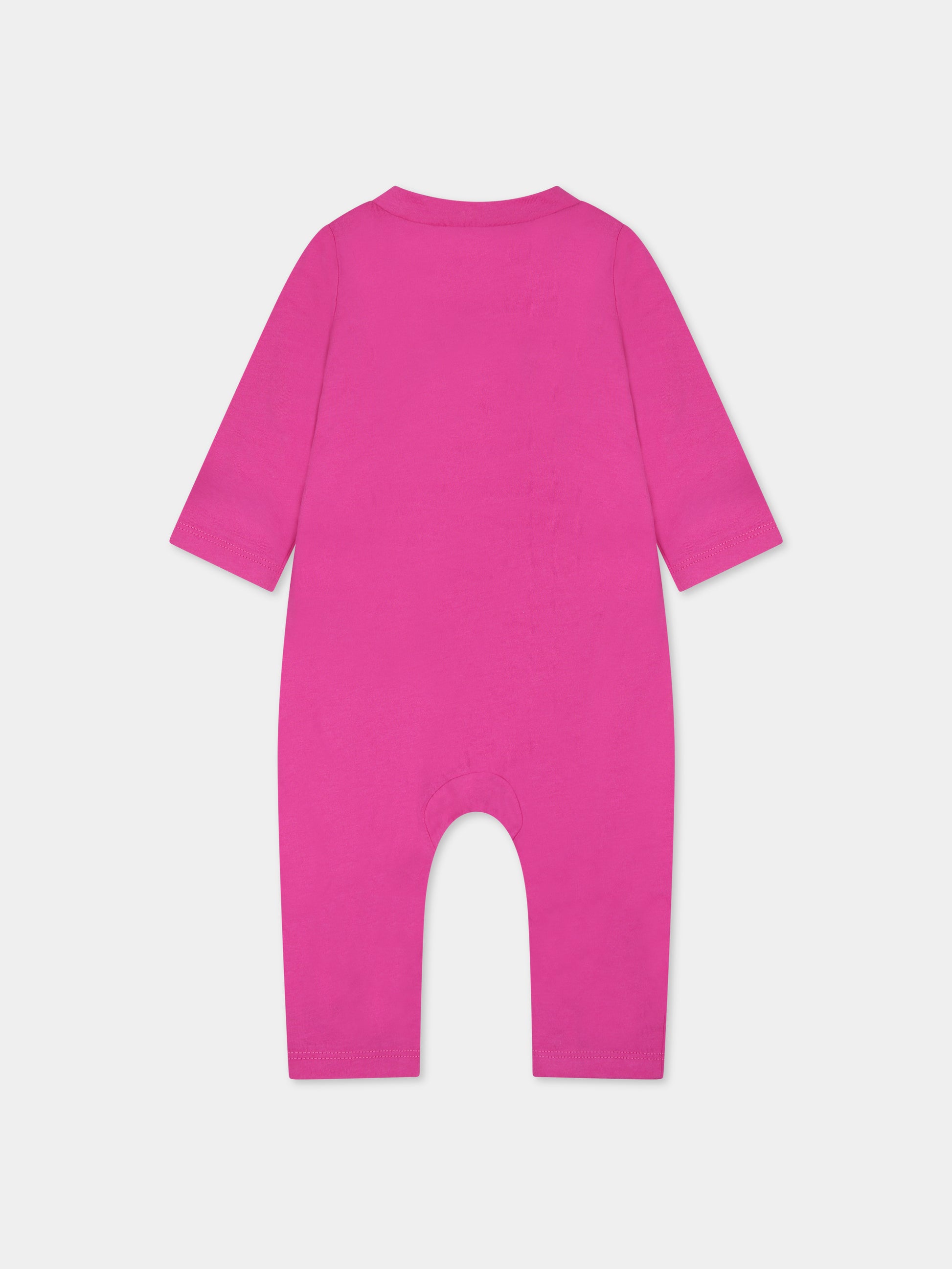 Tutina fucsia per neonata con logo,Nike,56K284 A9X