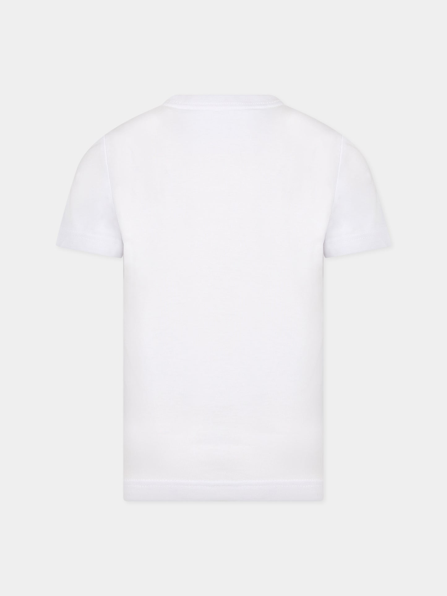 T-shirt bianca per bambino con logo e stampa,Nike,86K948 001