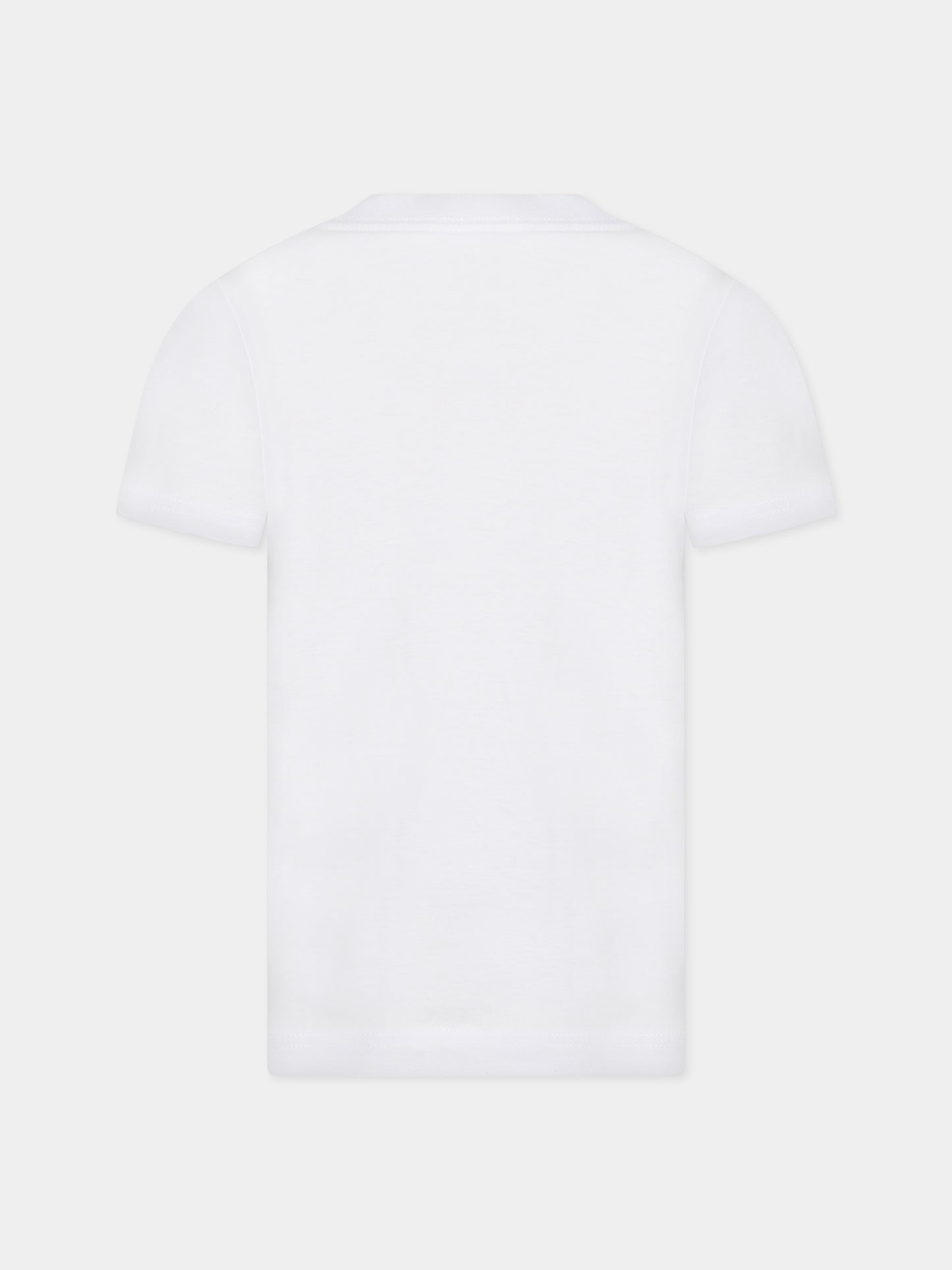 T-shirt bianca per bambino con logo,Nike,8UC545 001