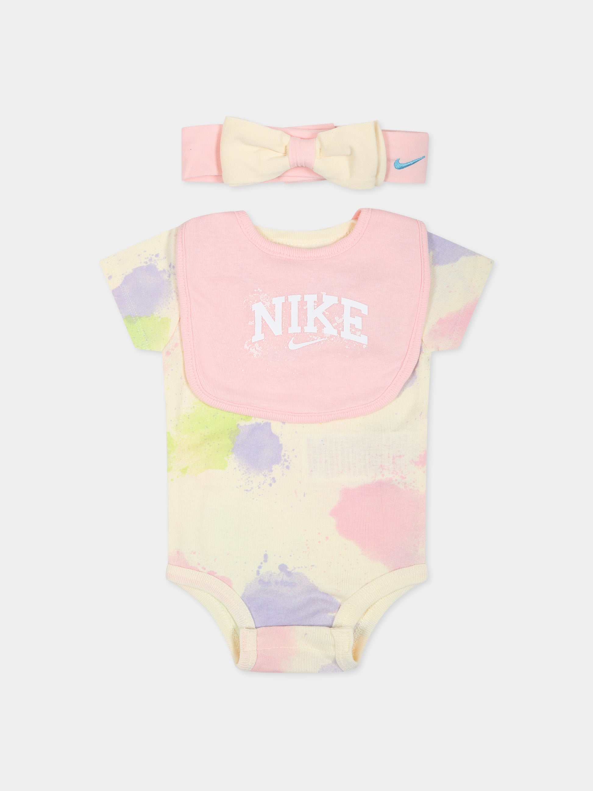Set multicolor per neonata con iconico swoosh,Nike,NN0935 W3Z
