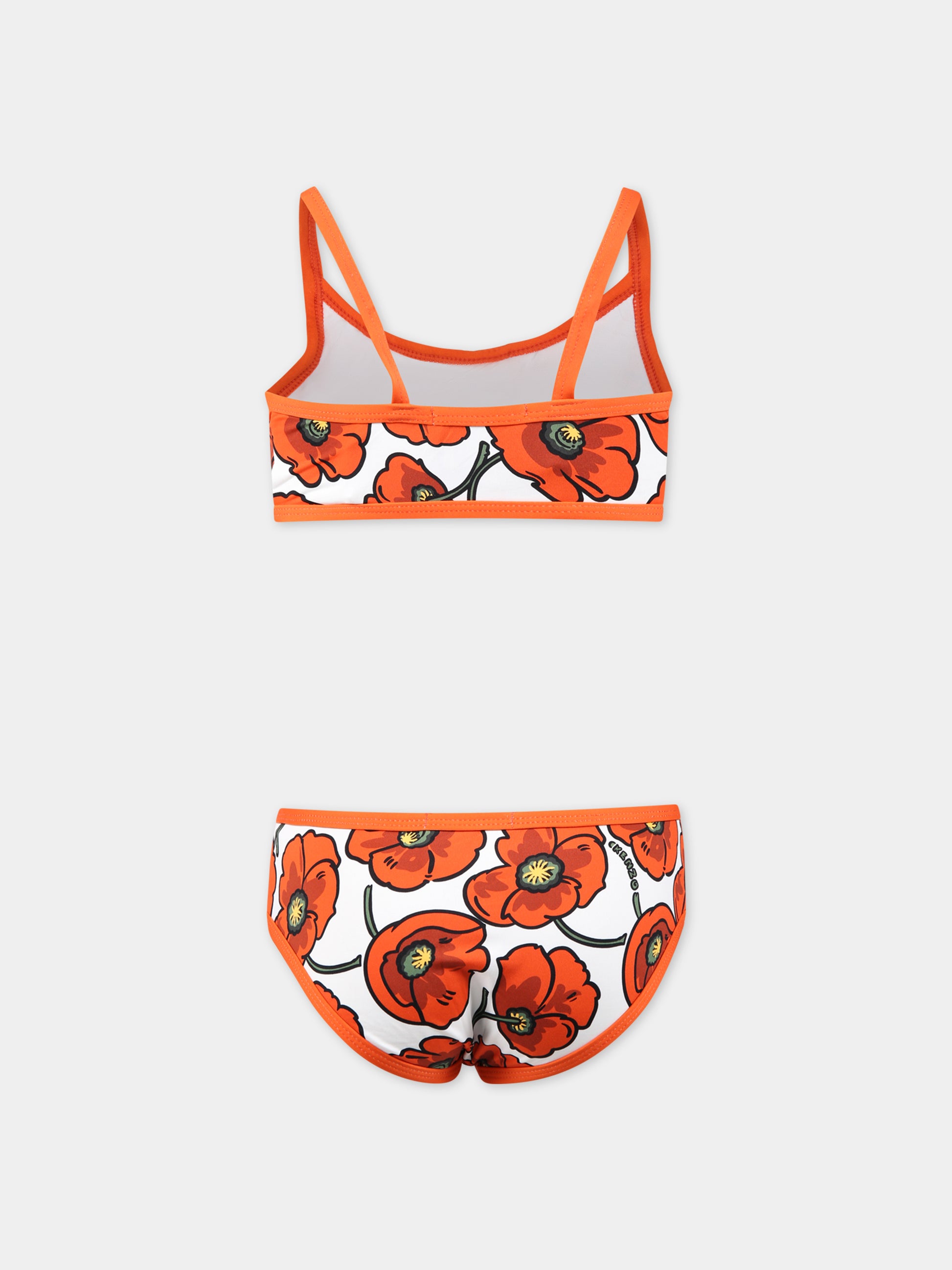 Bikini multicolor per bambina con v,Kenzo Kids,K10072 189