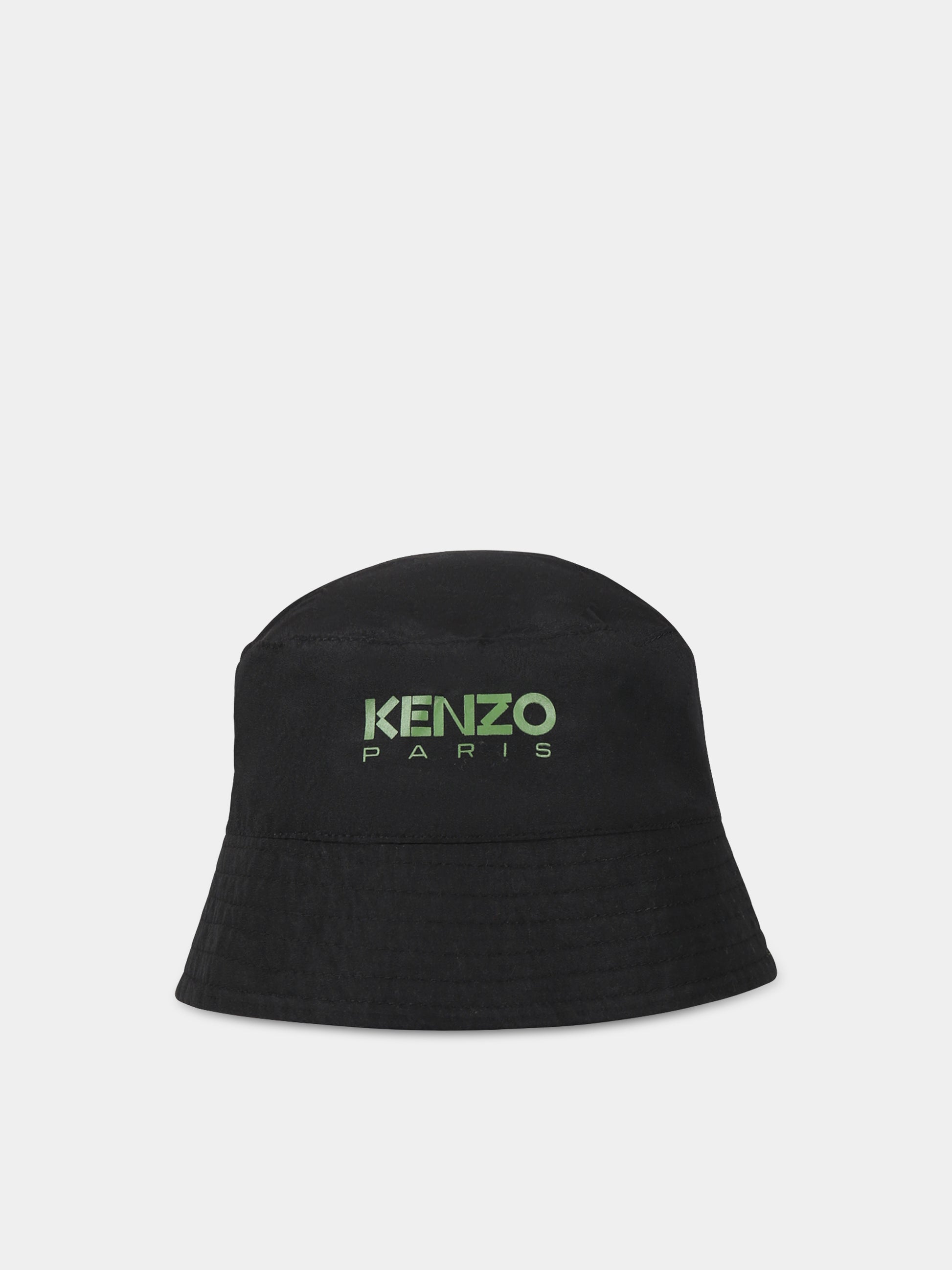 Cloche multicolor per bambino con logo e papeveri blu,Kenzo Kids,K21048 845