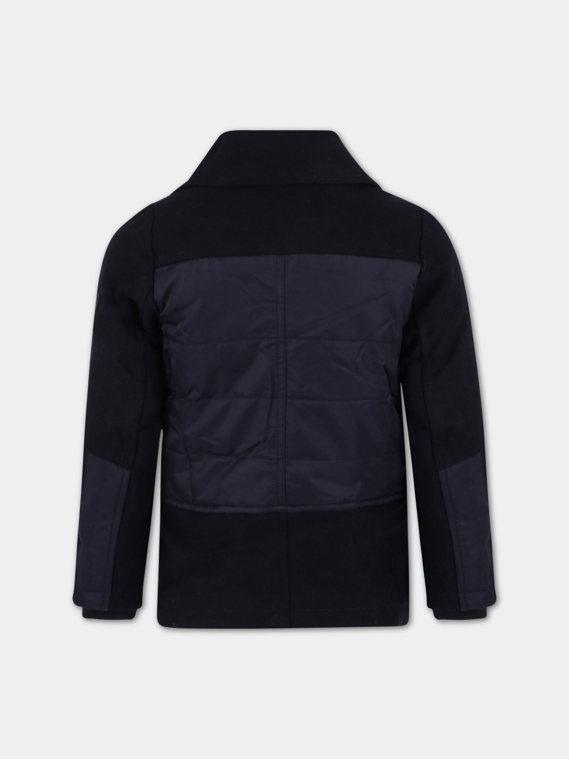 Cappotto blu per bambino con logo,Hugo Boss,J26485 849