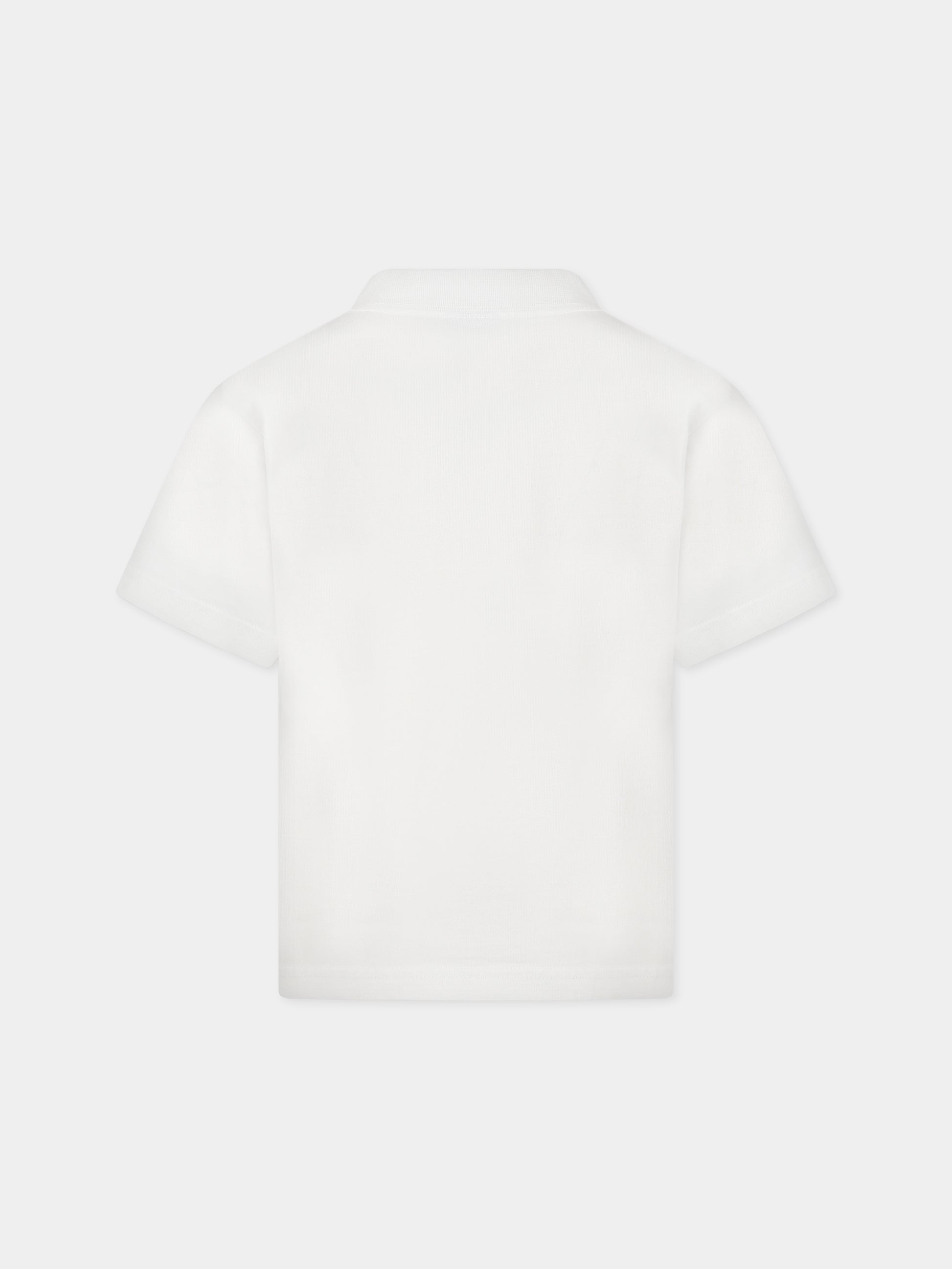 T-shirt bianca per bambini con logo,Balenciaga,681864 TOVK1 9012