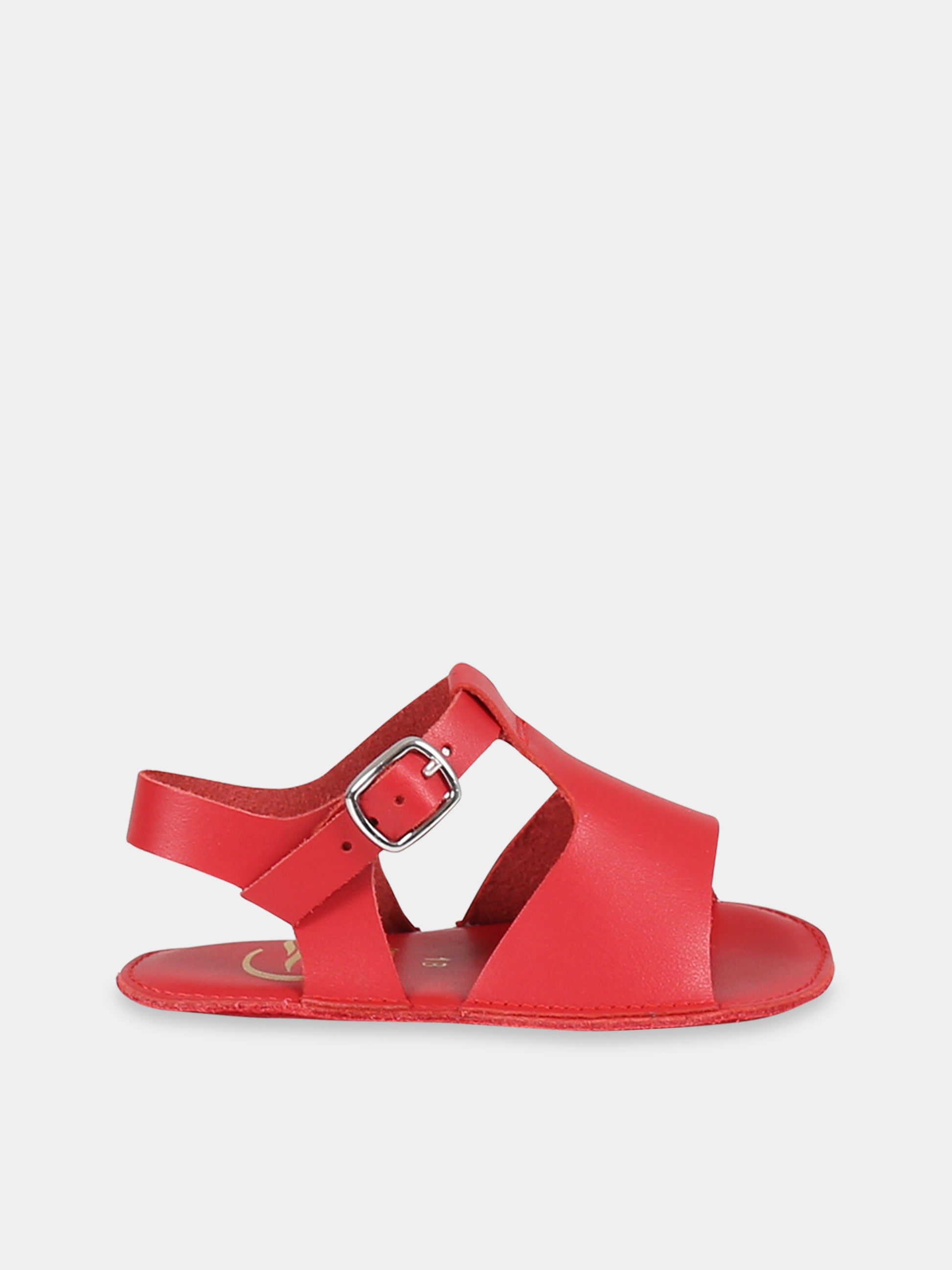 Sandali rosso per neonata,Gallucci Kids,C00030AM339300