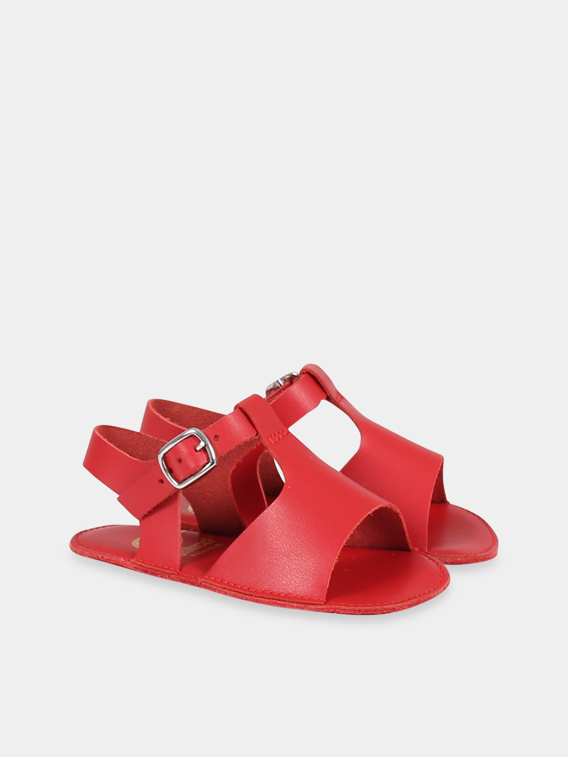 Sandali rosso per neonata,Gallucci Kids,C00030AM339300
