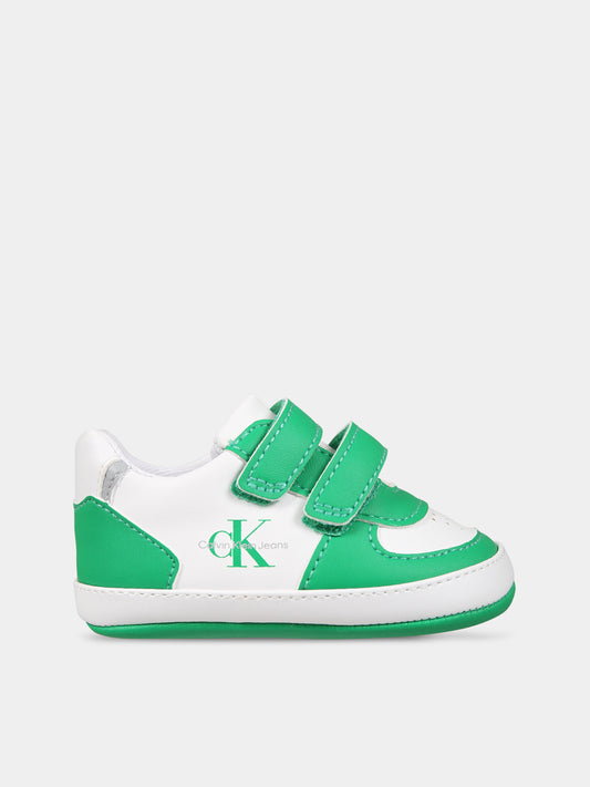 Sneakers multicolor per neonati con logo,Calvin Klein Kids,V0B4 80541 1582X042