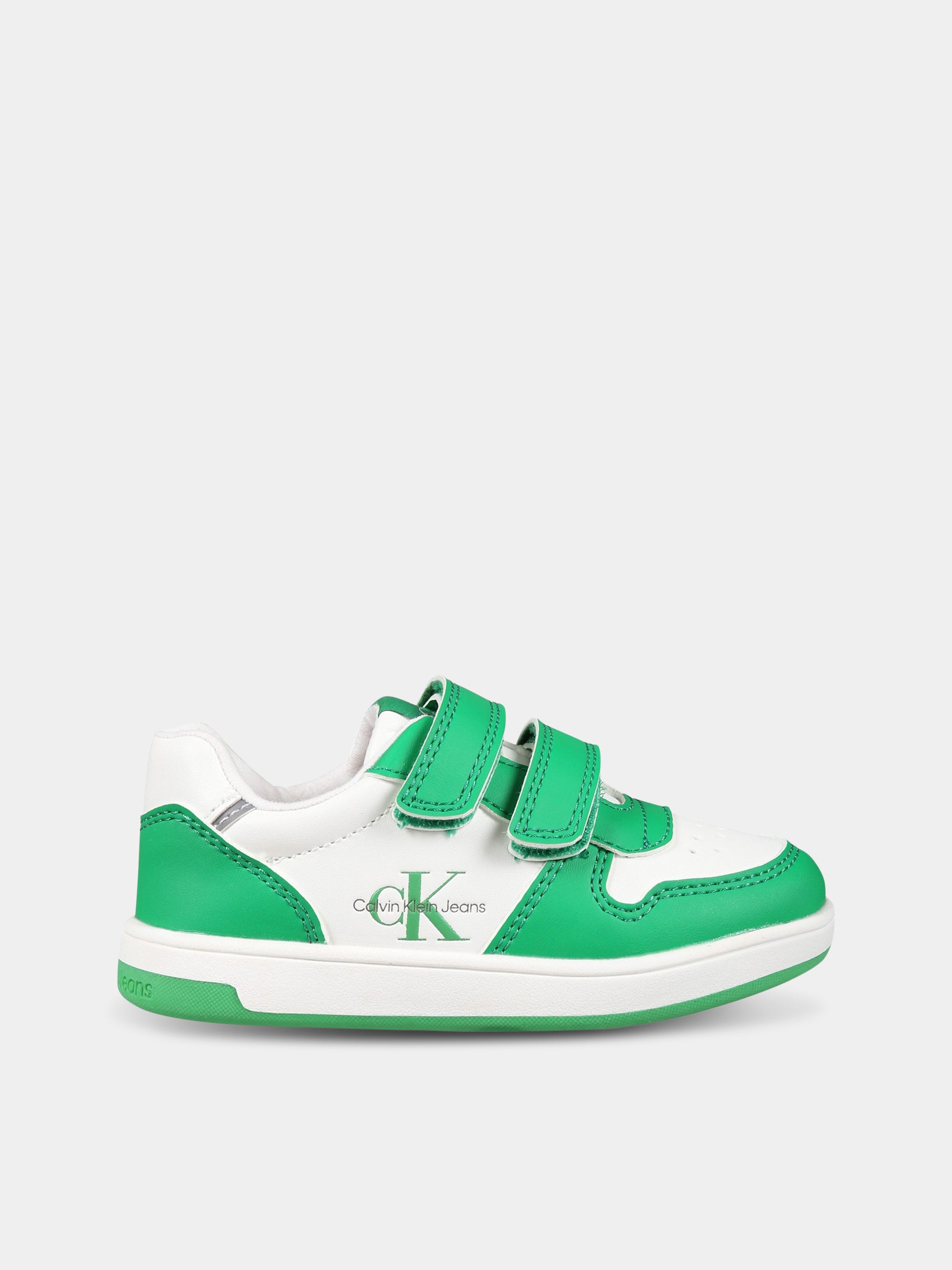 Sneakers multicolor per bambini con logo,Calvin Klein Kids,V1X9 80545 1355X042
