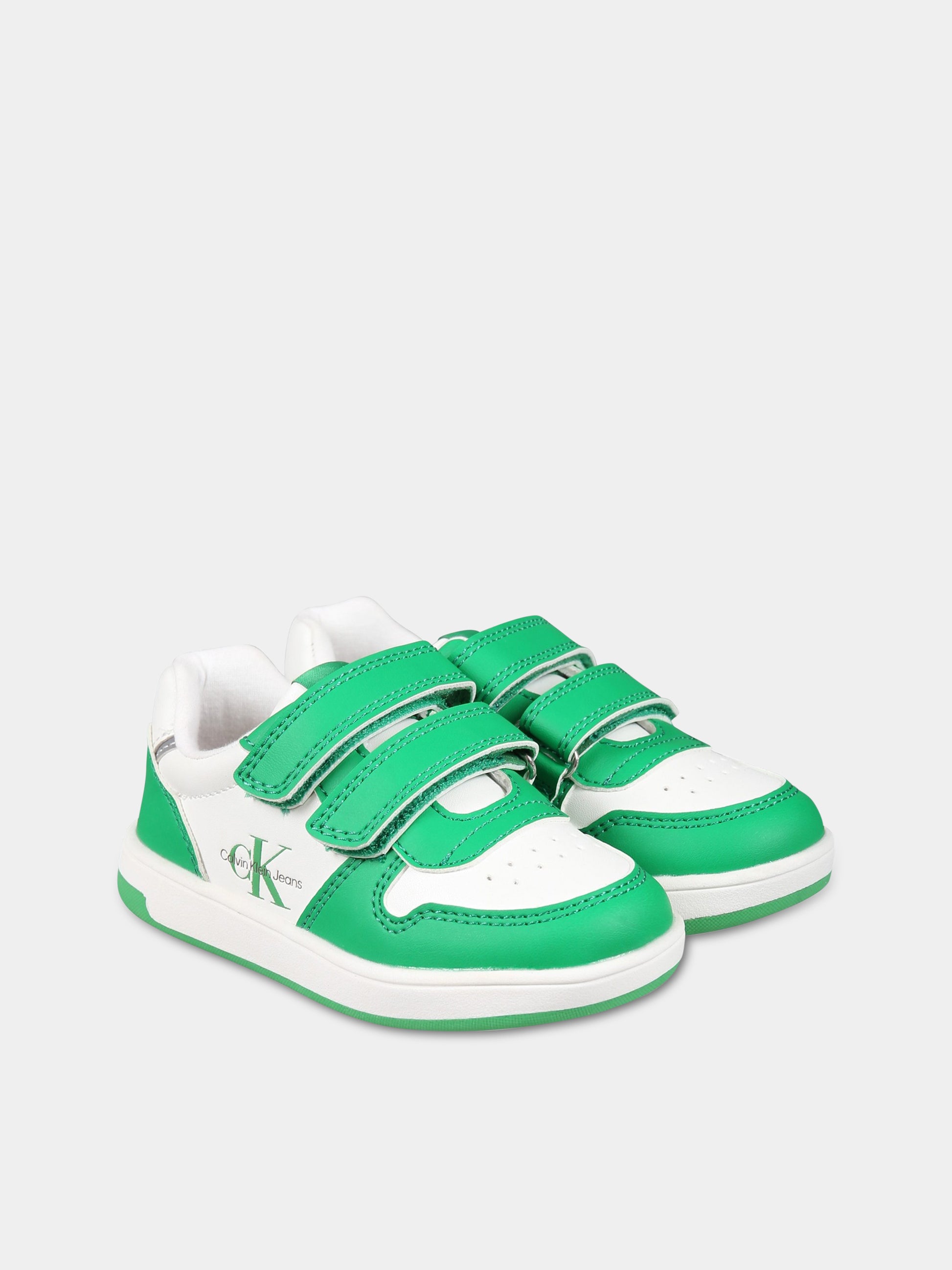 Sneakers multicolor per bambini con logo,Calvin Klein Kids,V1X9 80545 1355X042