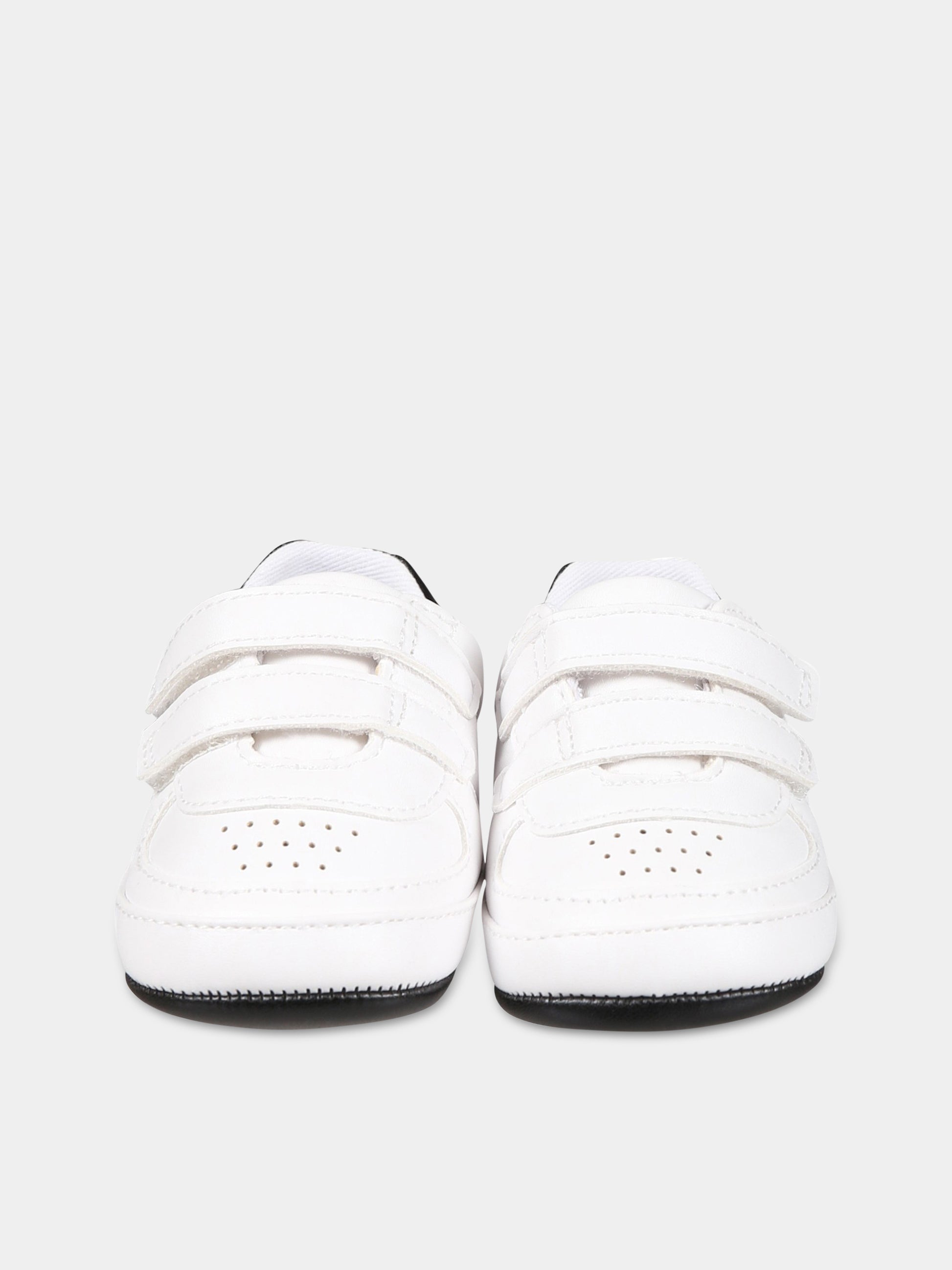 Sneakers bianche per neonati con logo,Calvin Klein Kids,V0B4 80540 1582X002