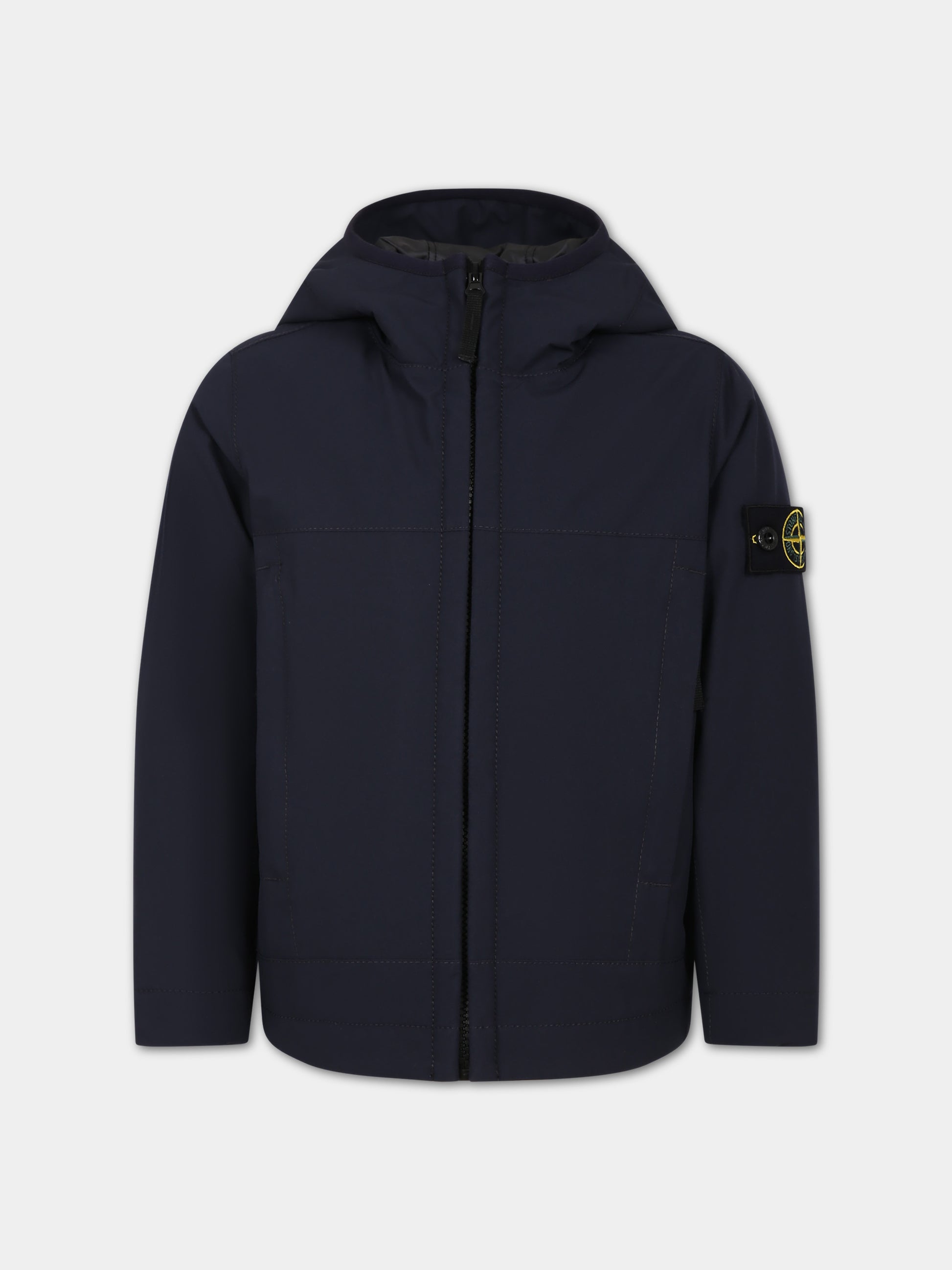 Giubbotto blu per bambino con bussola,Stone Island Junior,791640527 V0020