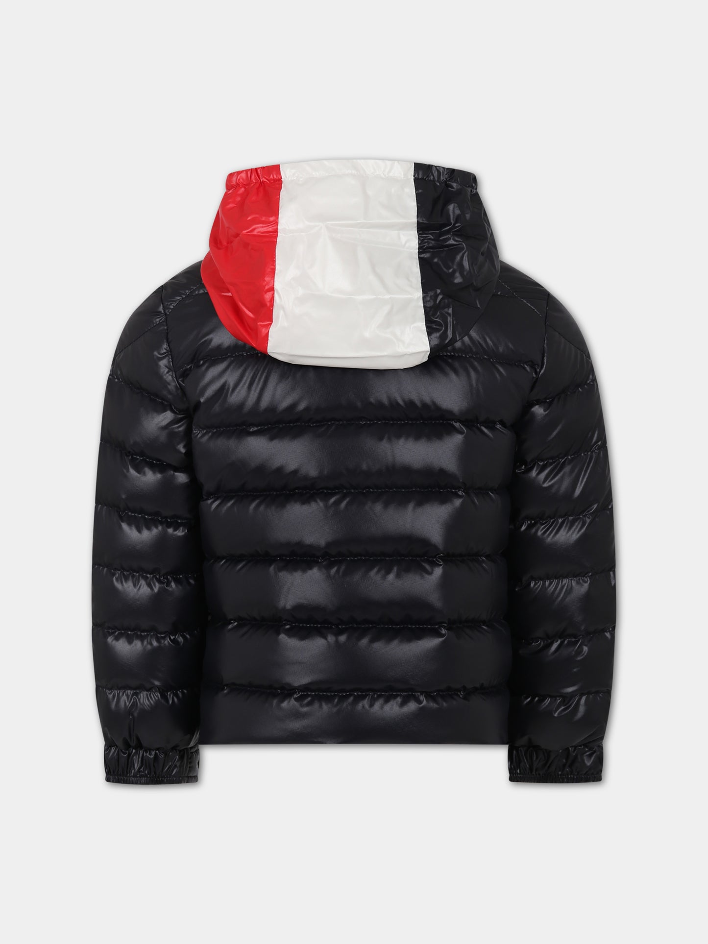 Piumino Bourne blu per bambino con logo,Moncler Kids,954 1A00012 595ZJ 778