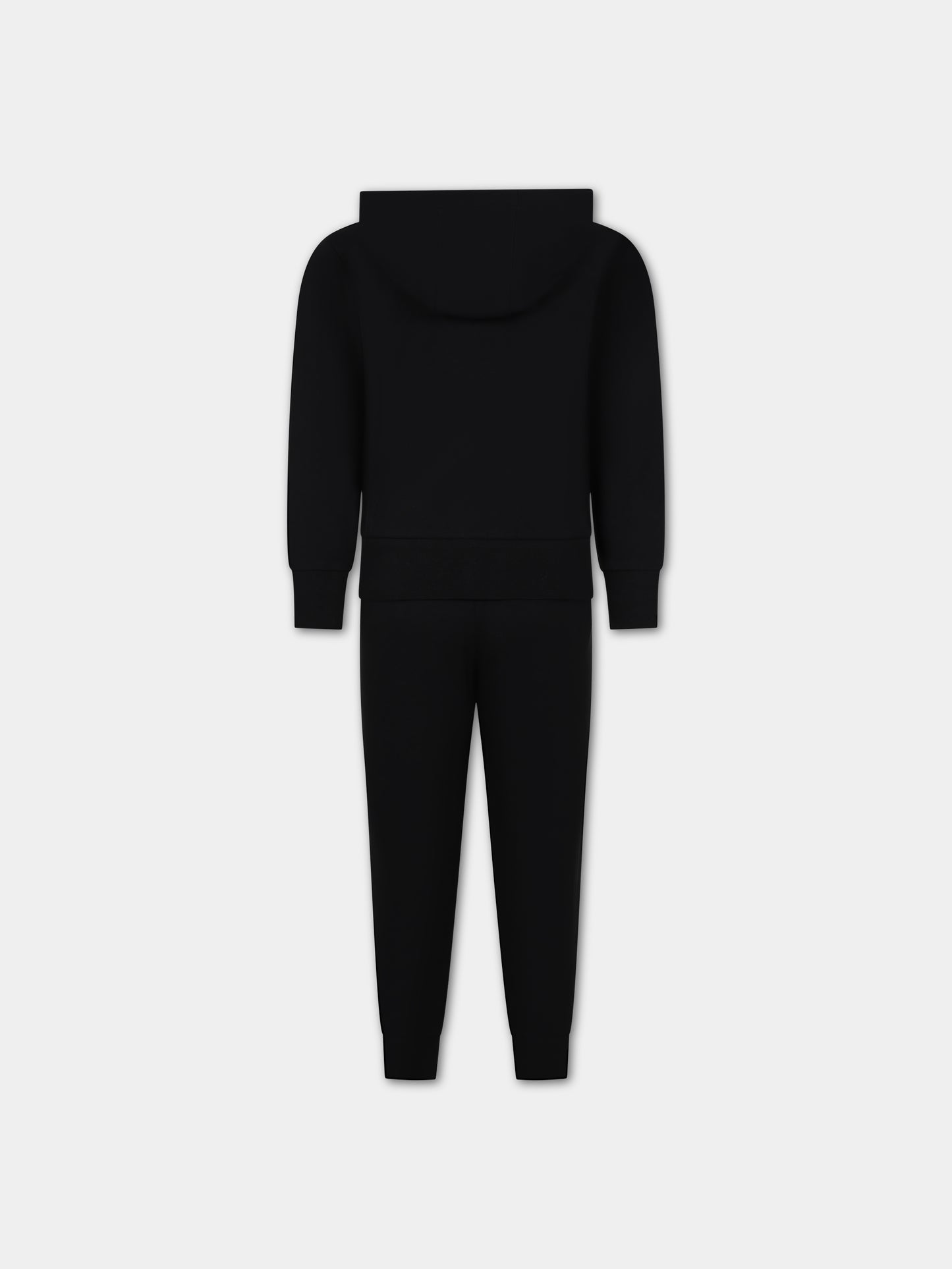 Completo nero per bambino con logo,Moncler Kids,954 8M00013 899PS 999