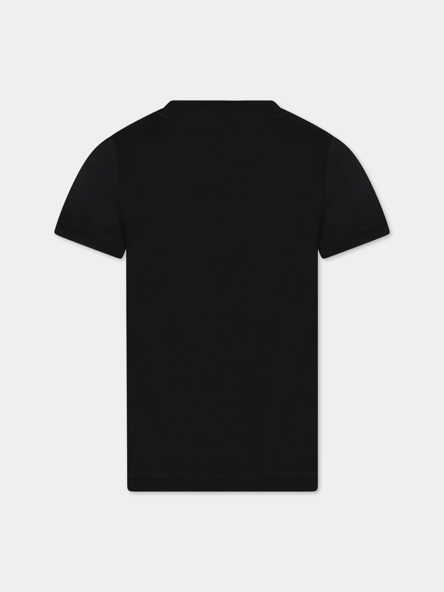 T-shirt nera per bambino con logo,Dsquared2,DQ1757 D00MV D2T948U DQ900