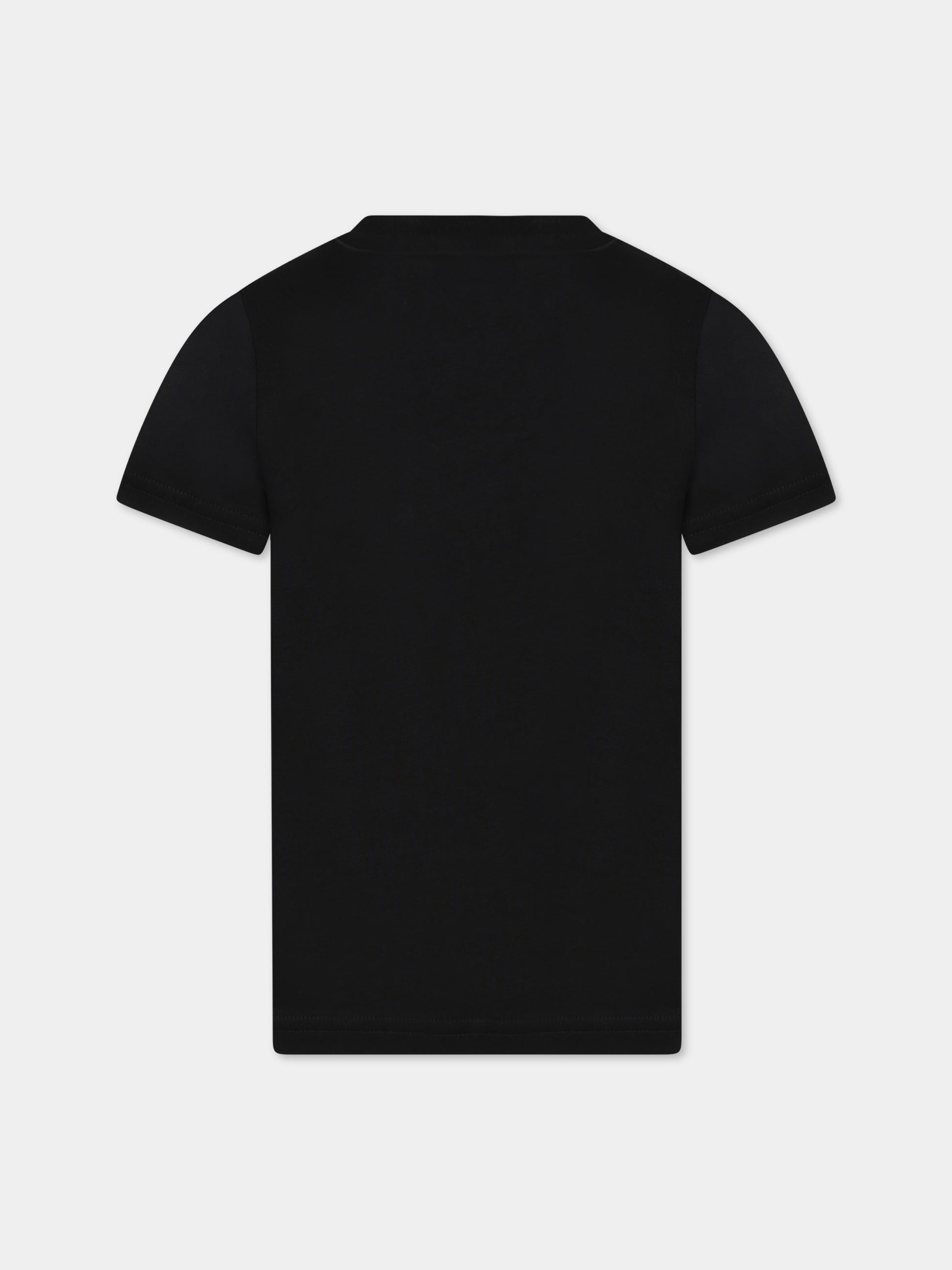 T-shirt nera per bambino con logo,Dsquared2,DQ1757 D00MV D2T948U DQ900