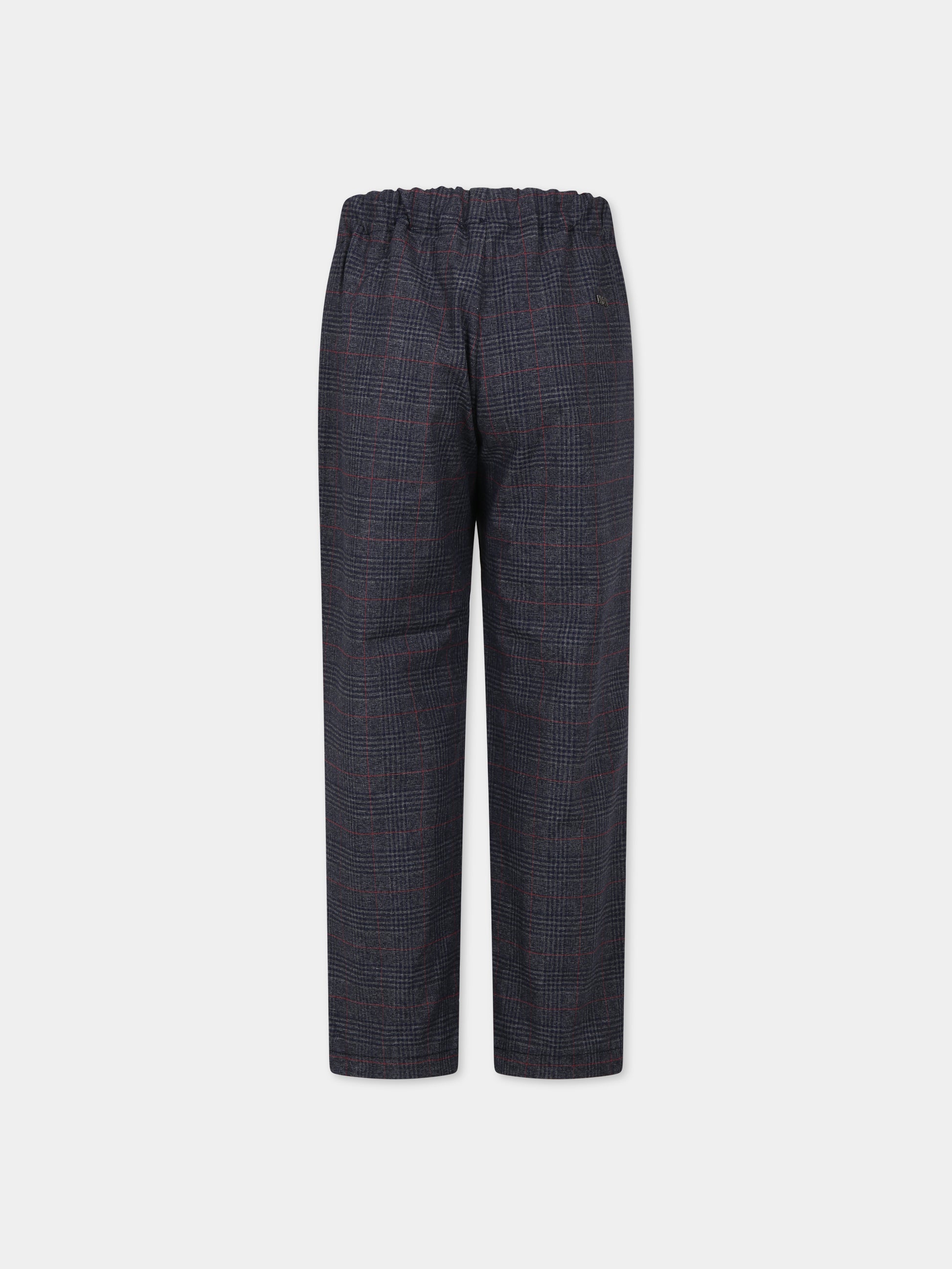 Pantaloni grigi per bambino con aquilotto,Armani Junior,6R4PG5 4N7ZZ F930