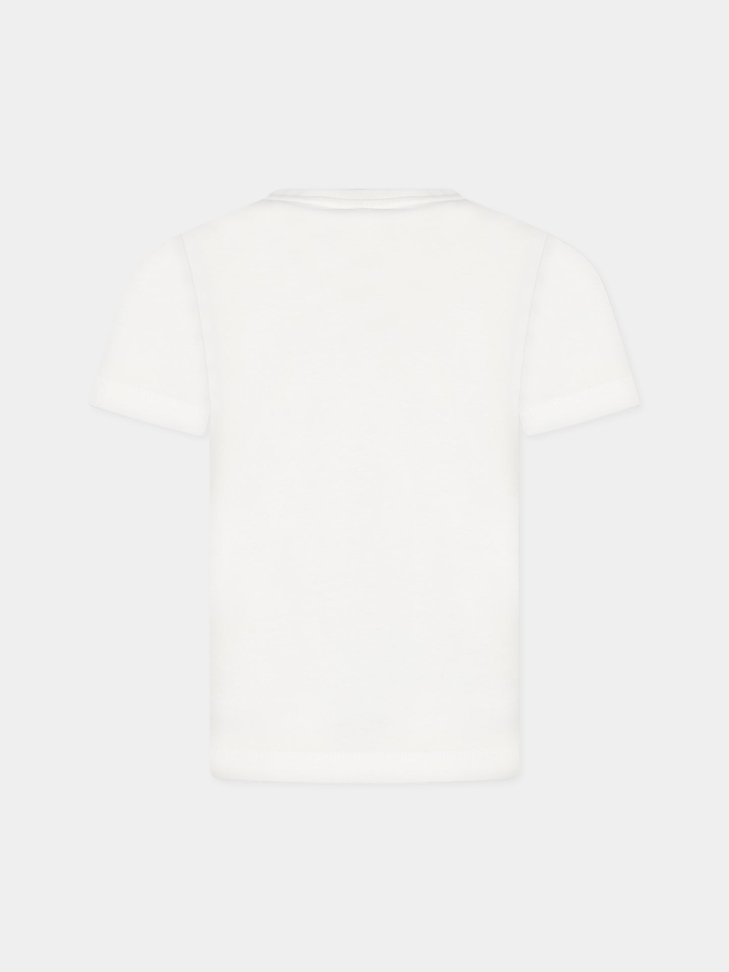 T-shirt bianca per bambina con logo,Stella Mccartney Kids,TT8D81 Z0434 101