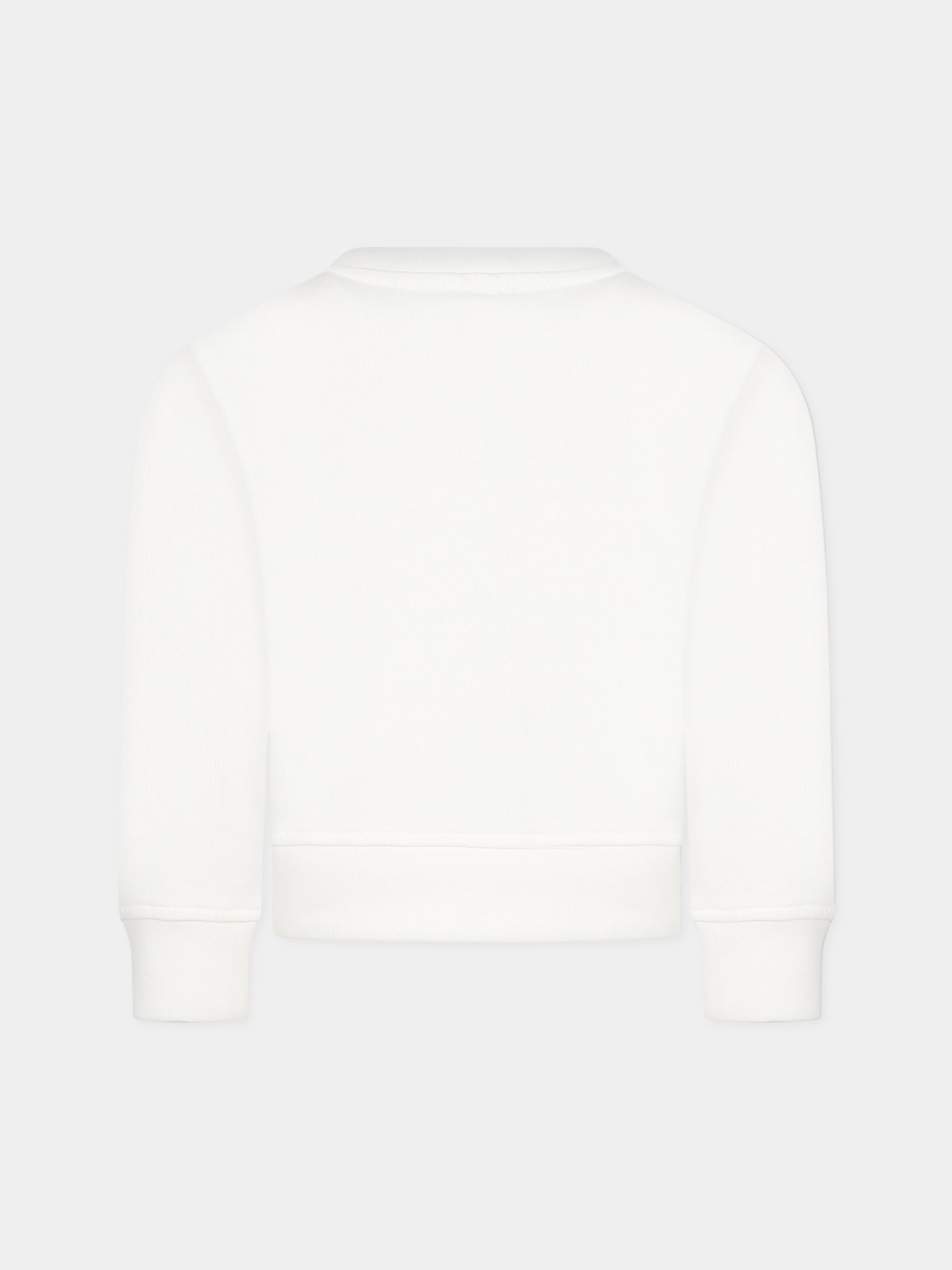 Felpa bianca per bambina con logo,Stella Mccartney Kids,TT4A40 Z0447 101