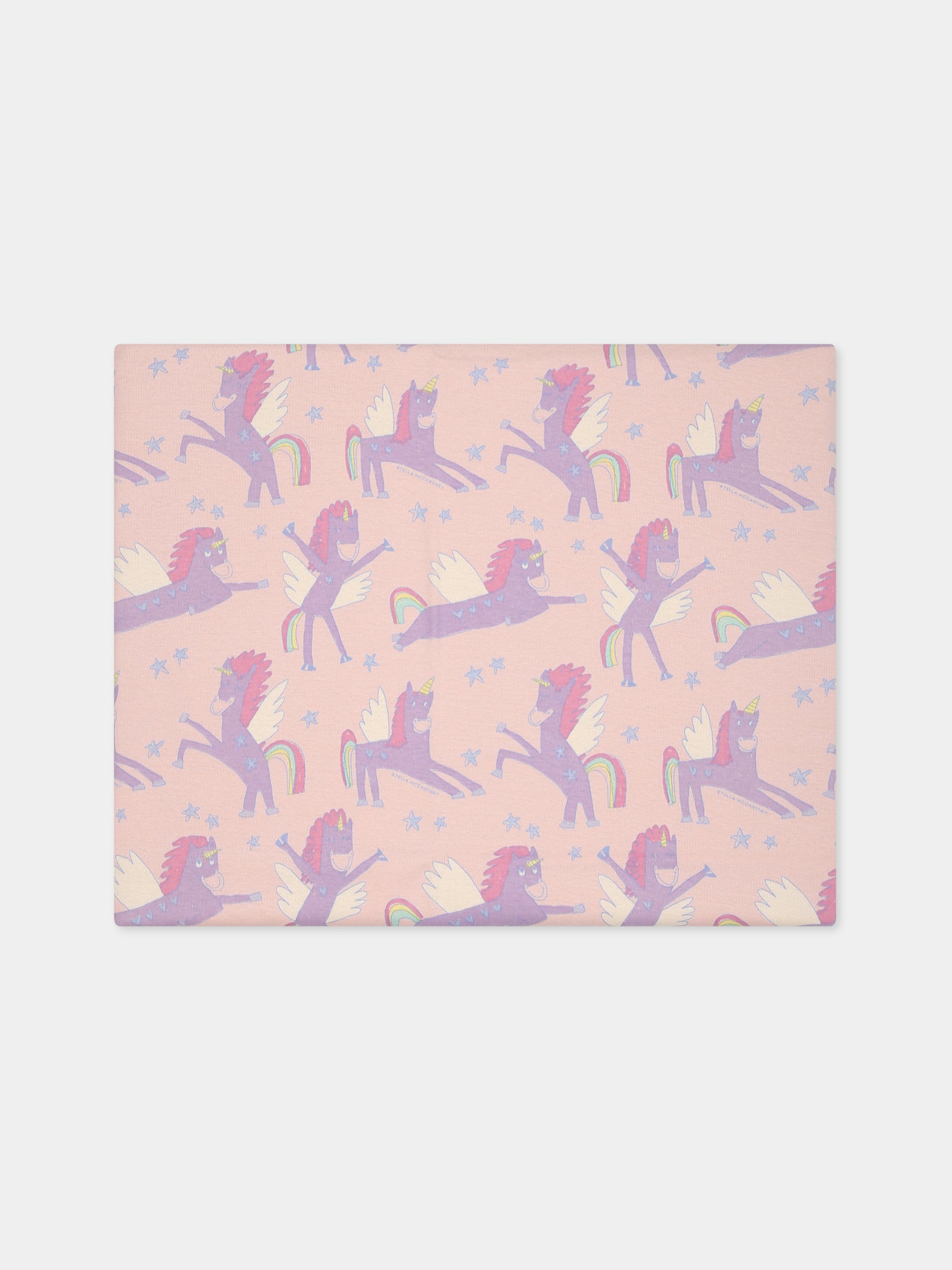 Coperta rosa per neonata con unicorno,Stella Mccartney Kids,TT0020 Z1467 505MC