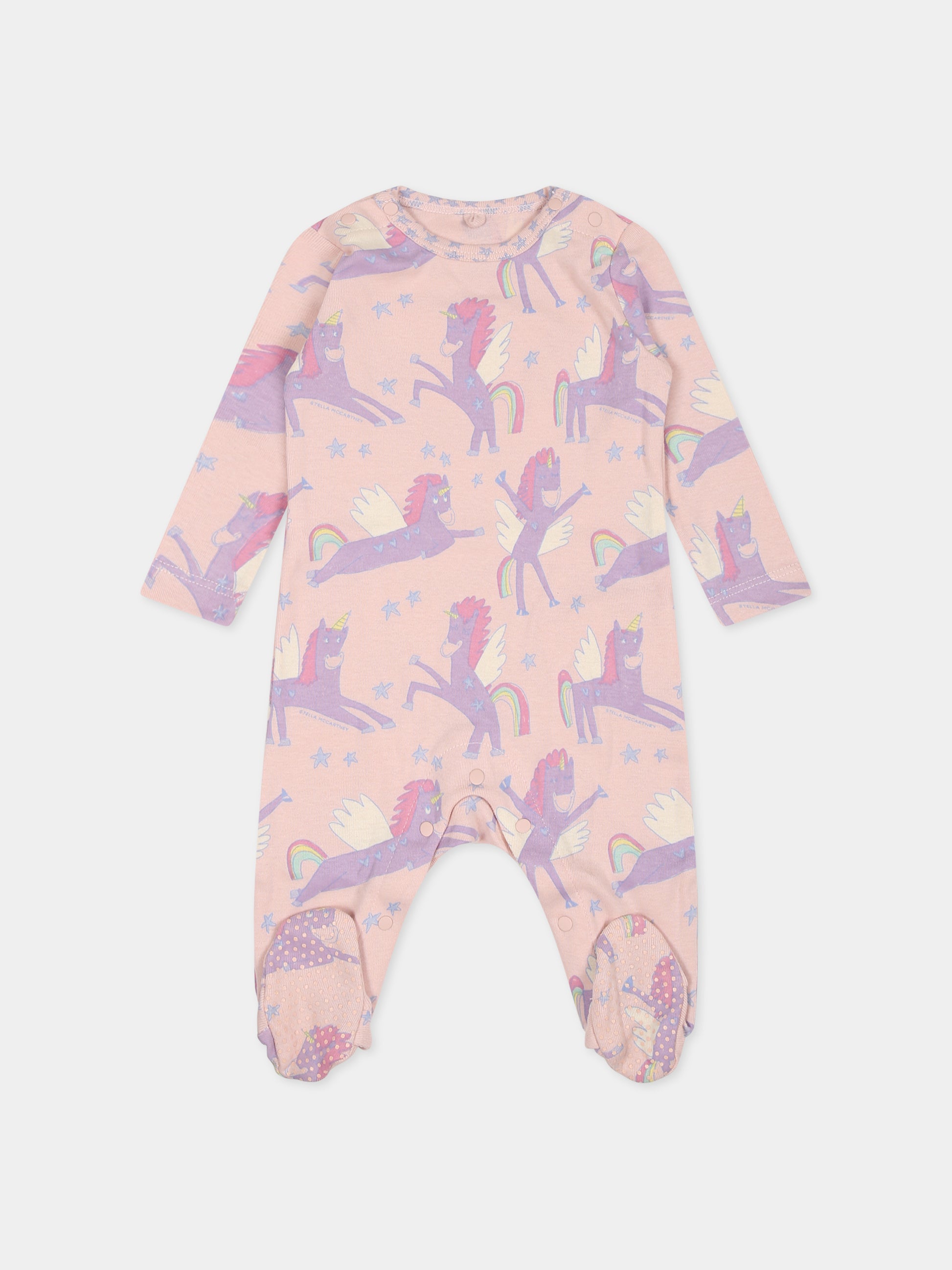 Set rosa per neonata con unicorno,Stella Mccartney Kids,TTB019 Z1467 505MC
