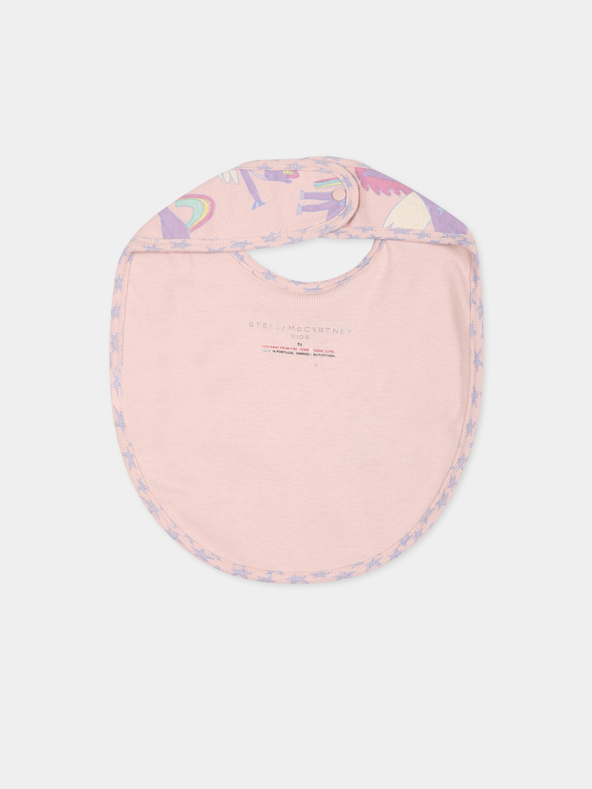 Set rosa per neonata con unicorni e stelle,Stella Mccartney Kids,TTB049 Z1467 505MC