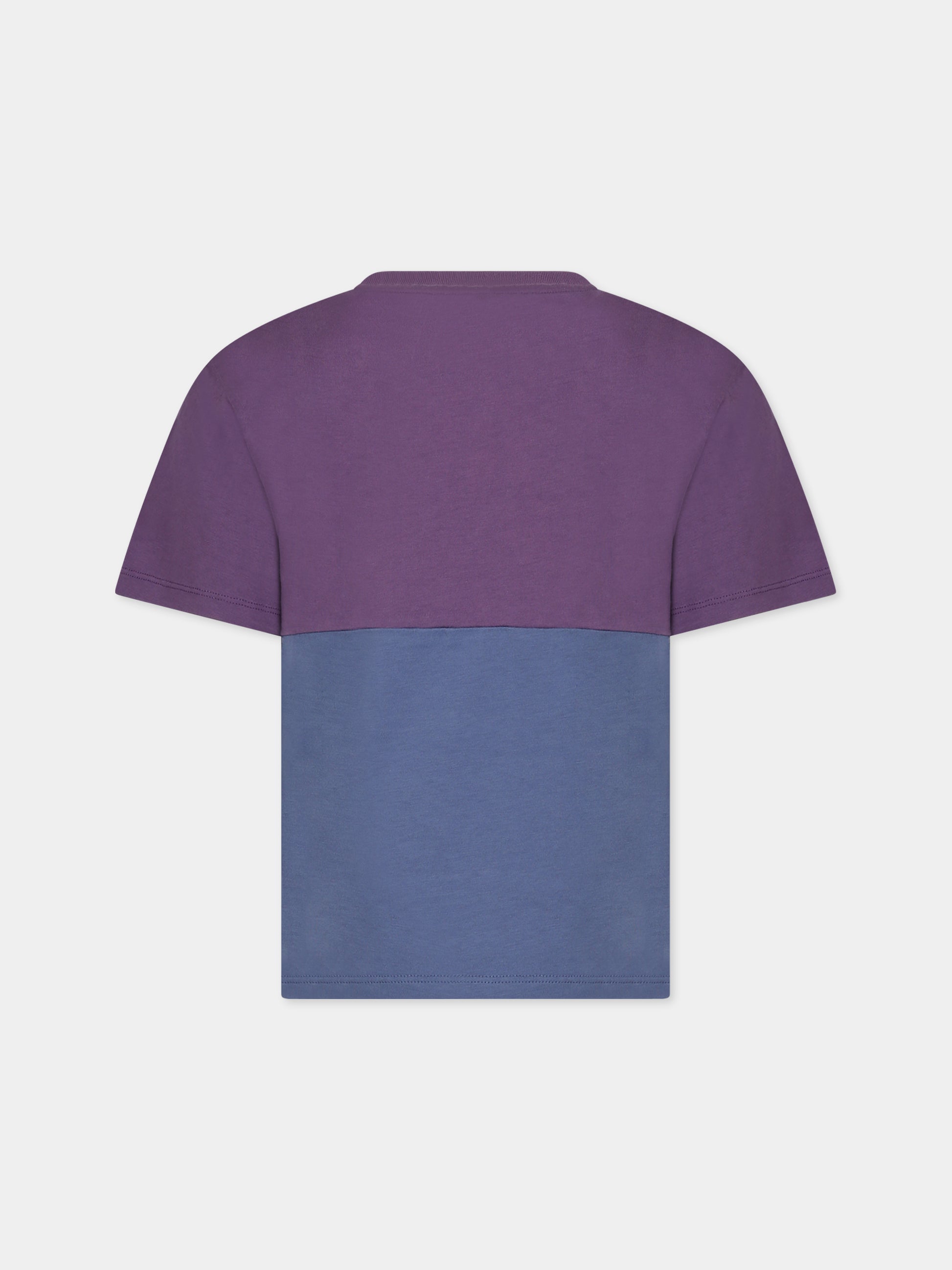 T-shirt multicolor per bambino con stampa,Stella Mccartney Kids,TT8Q61 Z0434 999