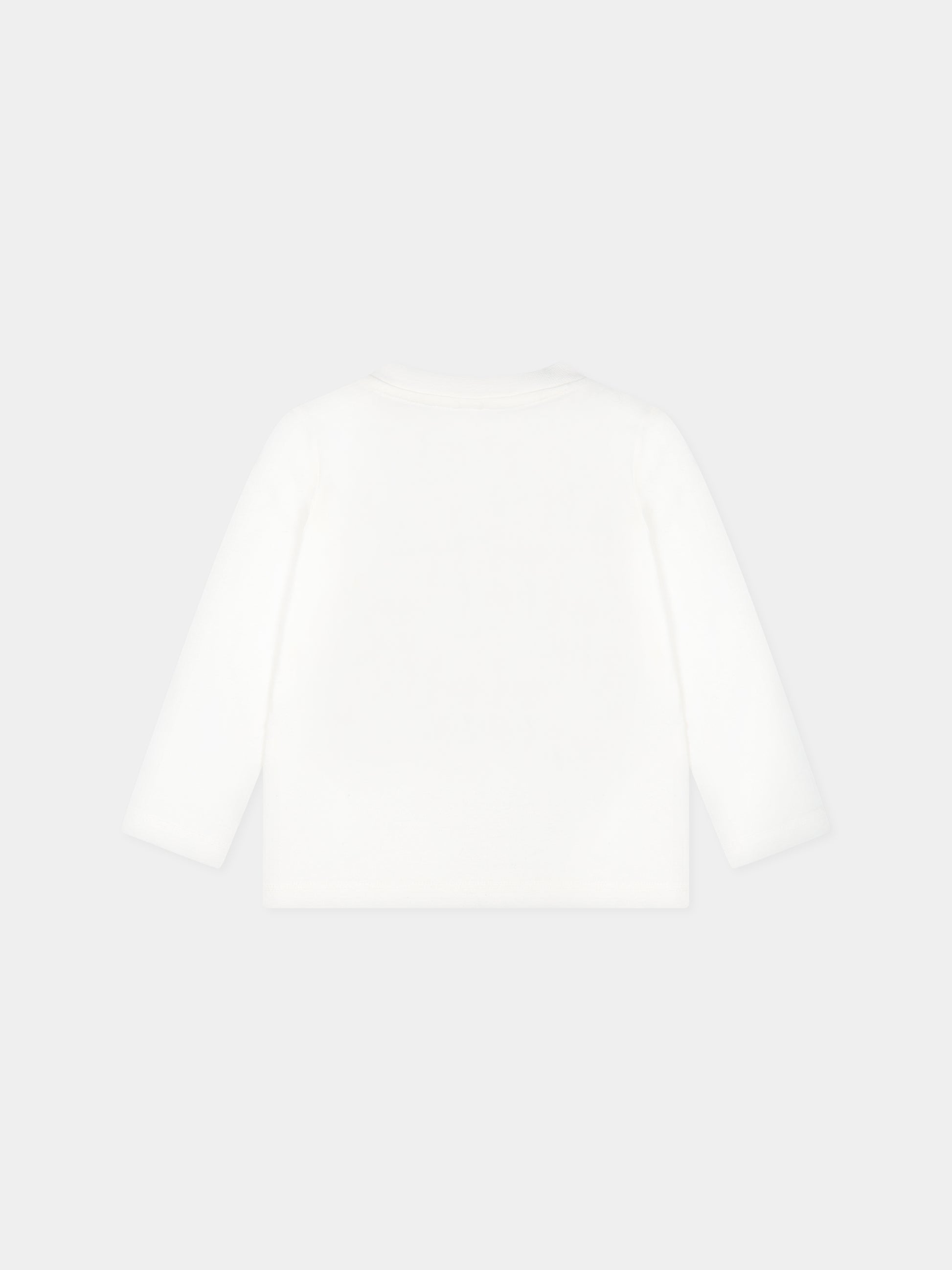 T-shirt bianca per neonata con logo,Stella Mccartney Kids,TT8080 Z0434 101