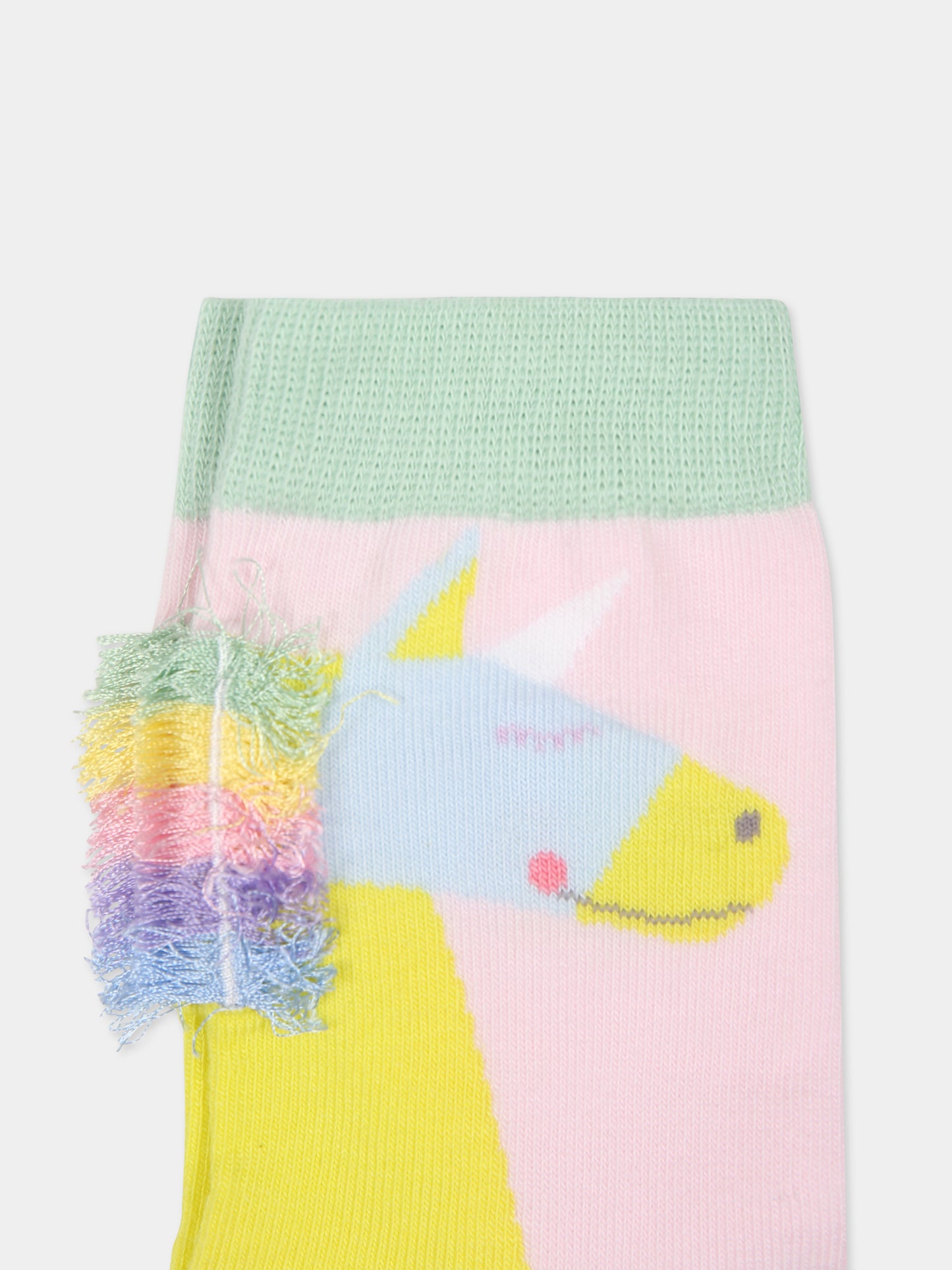 Set multicolor per bambina con unicorni,Stella Mccartney Kids,TT0A60 Z0794 999