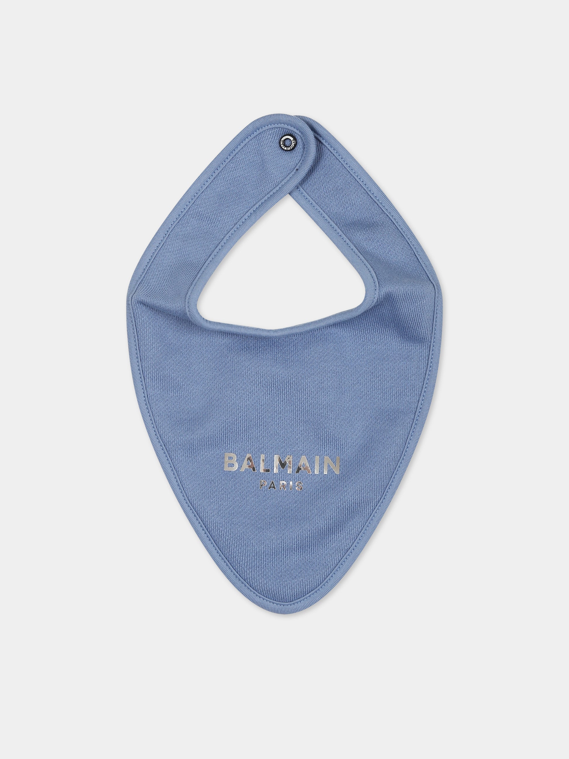 Set blu per neonato con logo,Balmain Kids,BTB510 Z0001 668AG