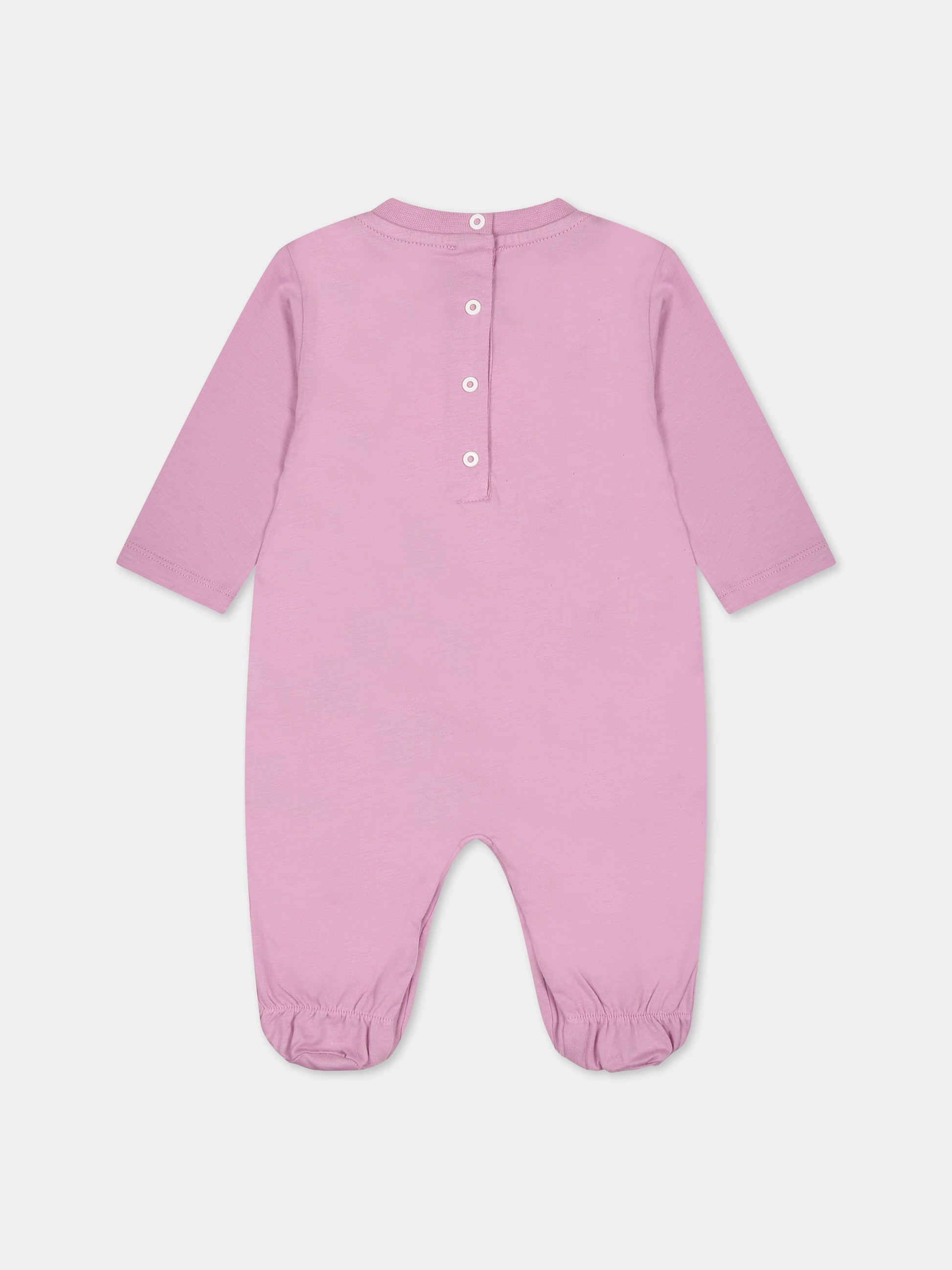 Set viola per neonata con logo,Balmain Kids,BTB000 Z0057 519