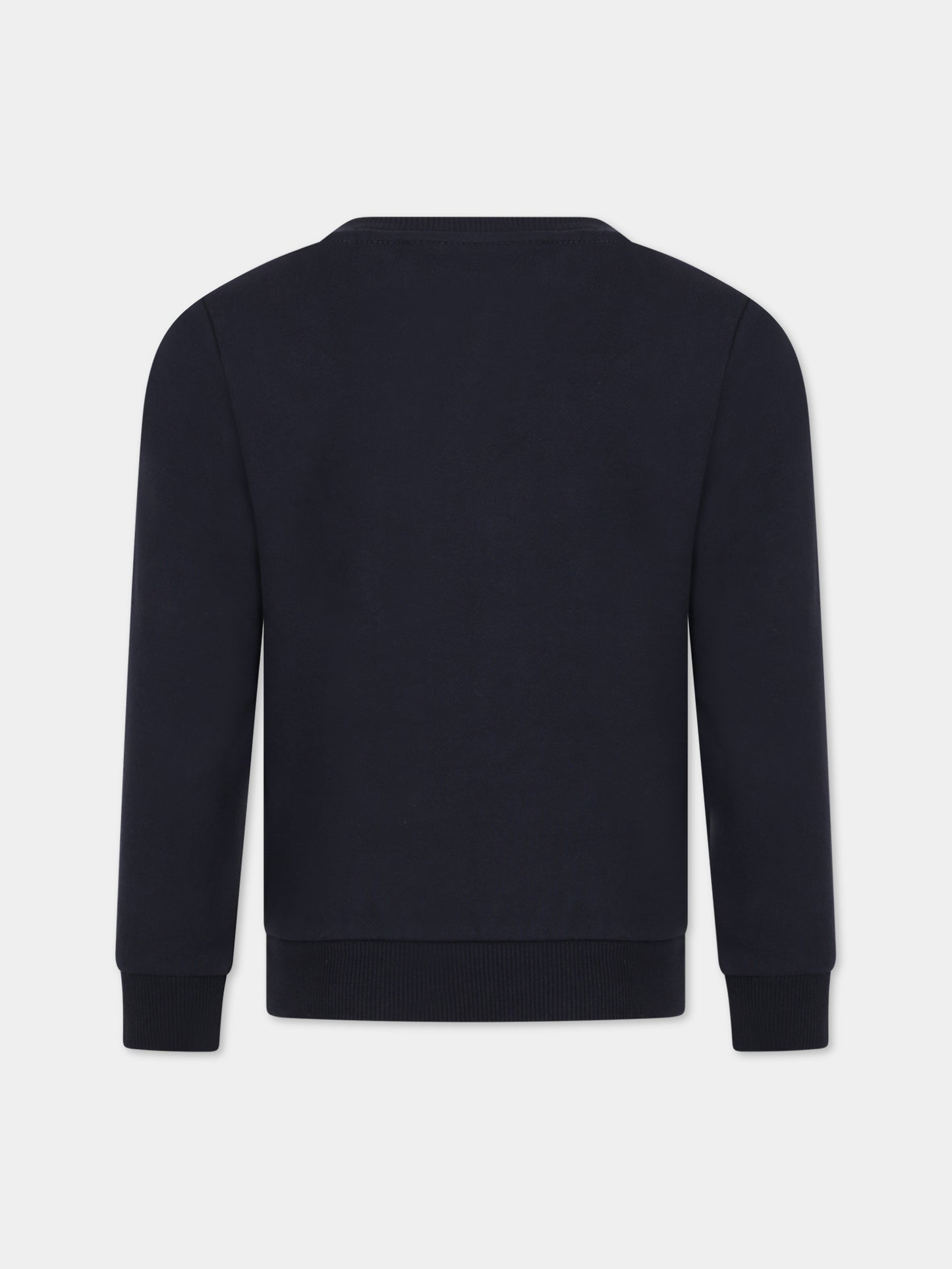 Felpa blu per bambino con logo,Timberland,T25U55 857