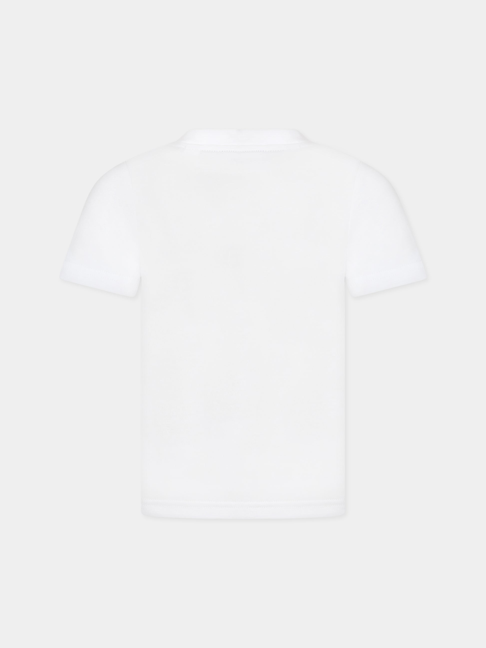 T-shirt bianca per bambino con logo,Timberland,T25U24 10P