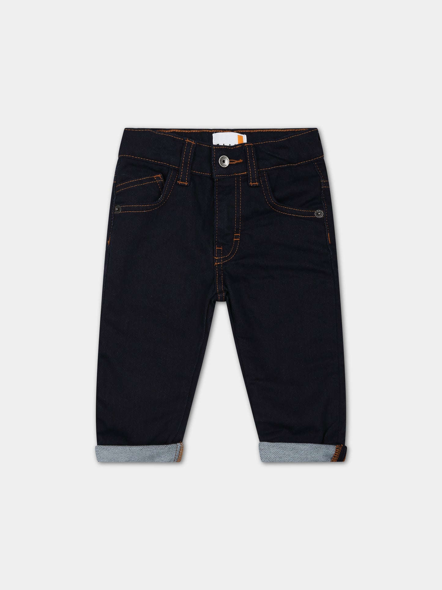 Jeans blu per neonato con logo,Timberland,T60023 Z35