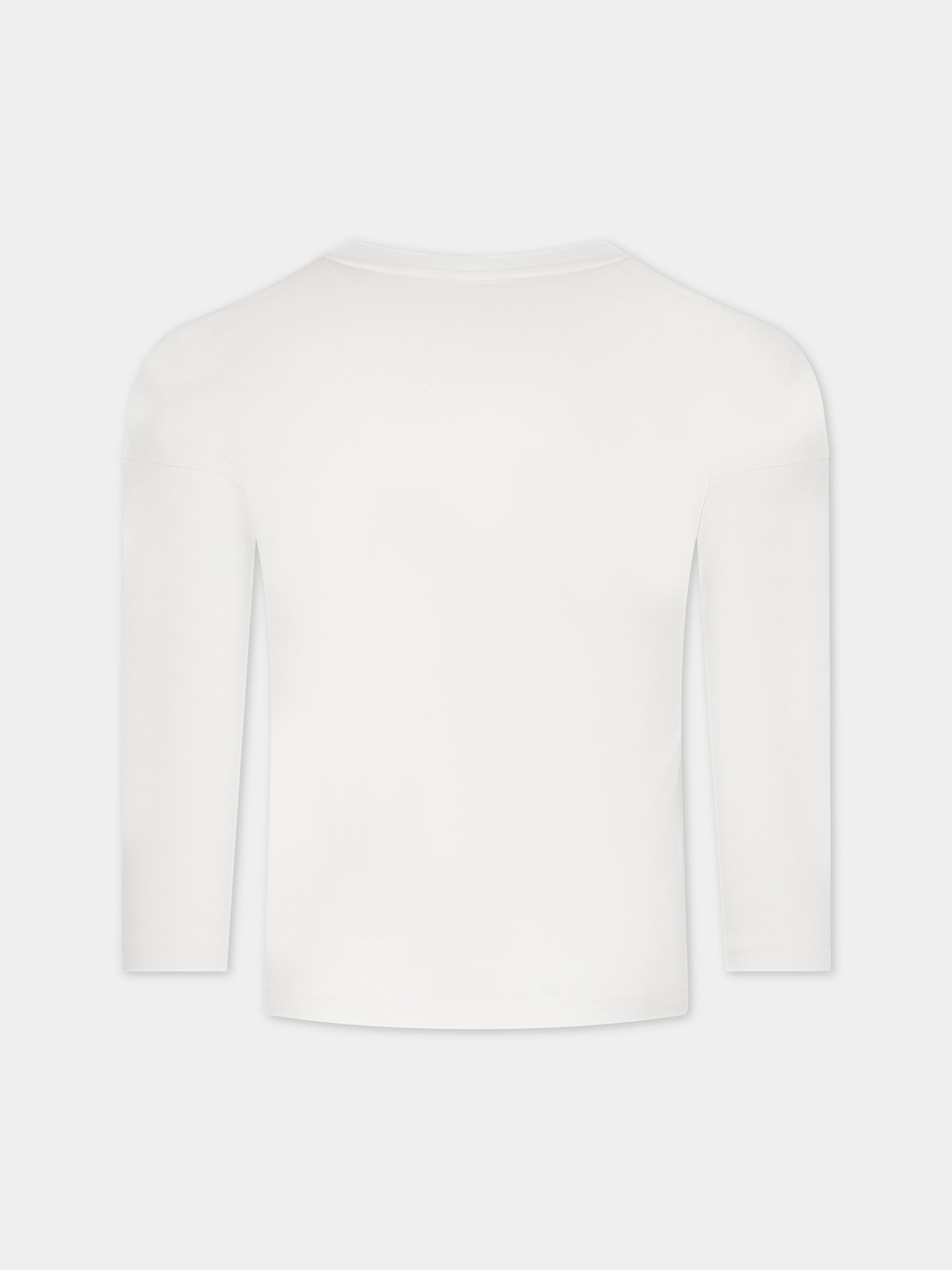 T-shirt bianca per bambina con logo,Chloé Kids,C15E30 117