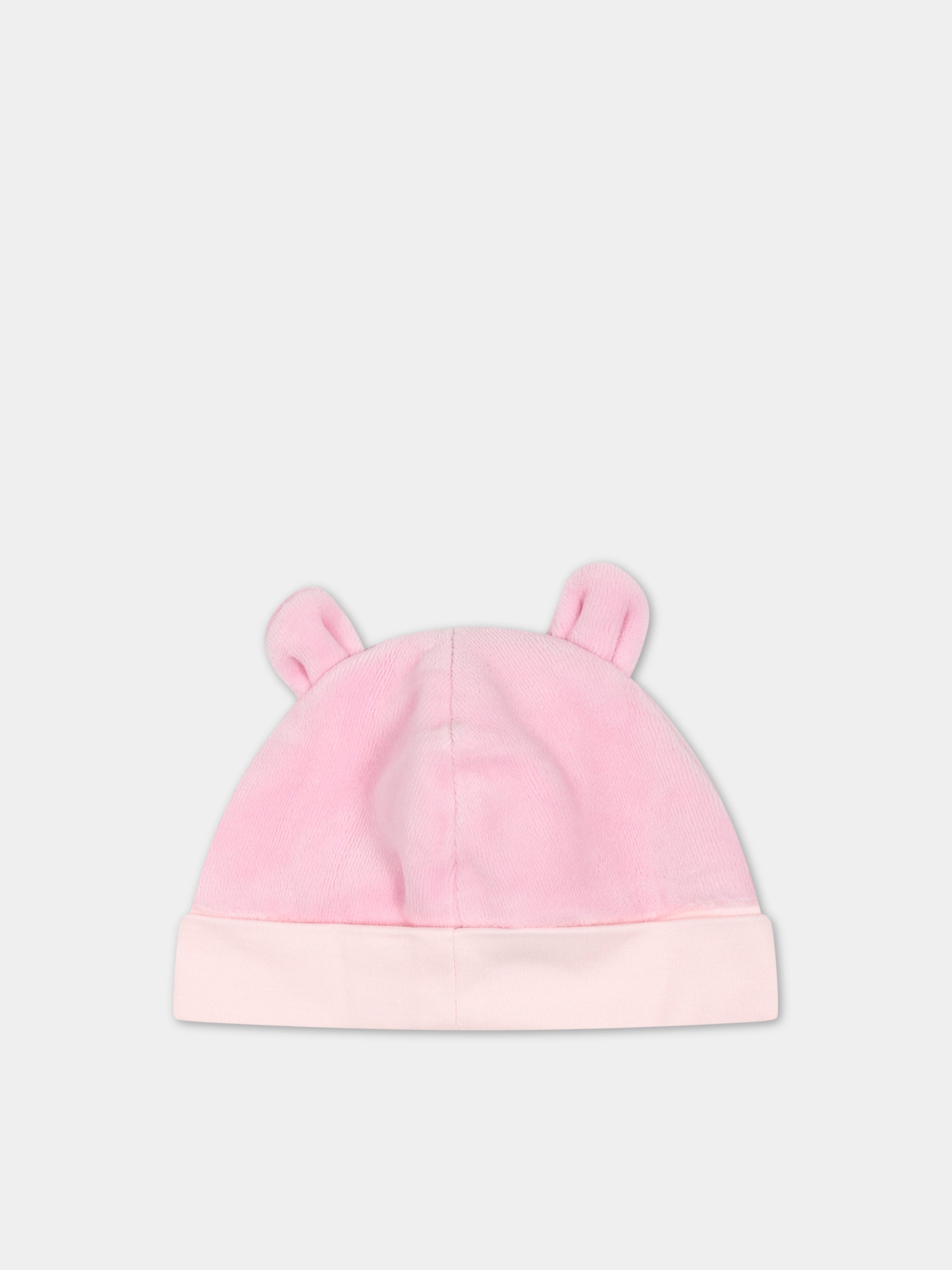 Set rosa per neonata con logo,Kenzo Kids,K98143 456