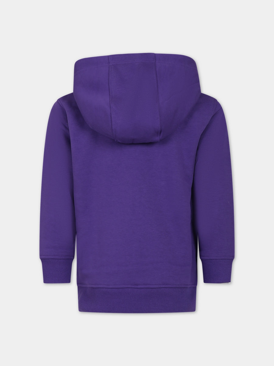 Felpa viola per bambini con logo,Givenchy Kids,H25481 91C