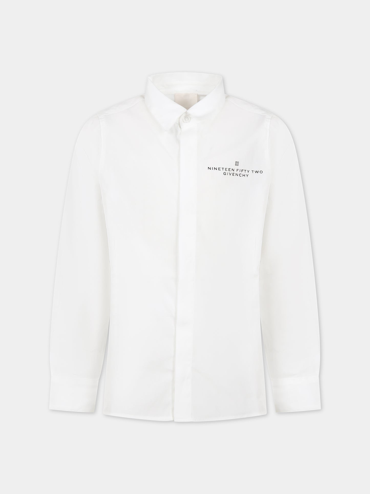 Camicia bianca per bambino con logo,Givenchy Kids,H25468 10P