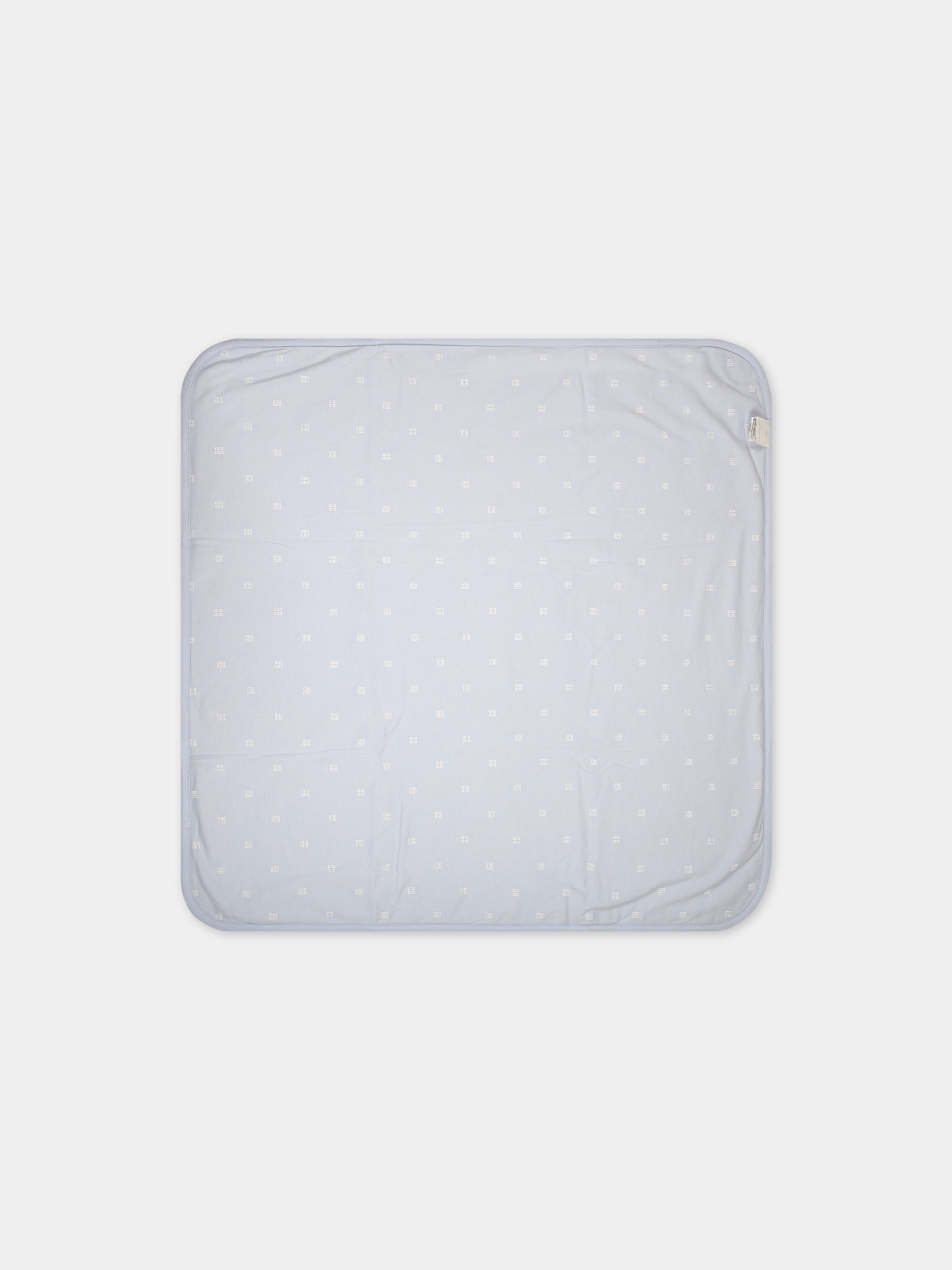 Coperta celeste per neonato con logo,Givenchy Kids,H90180 771