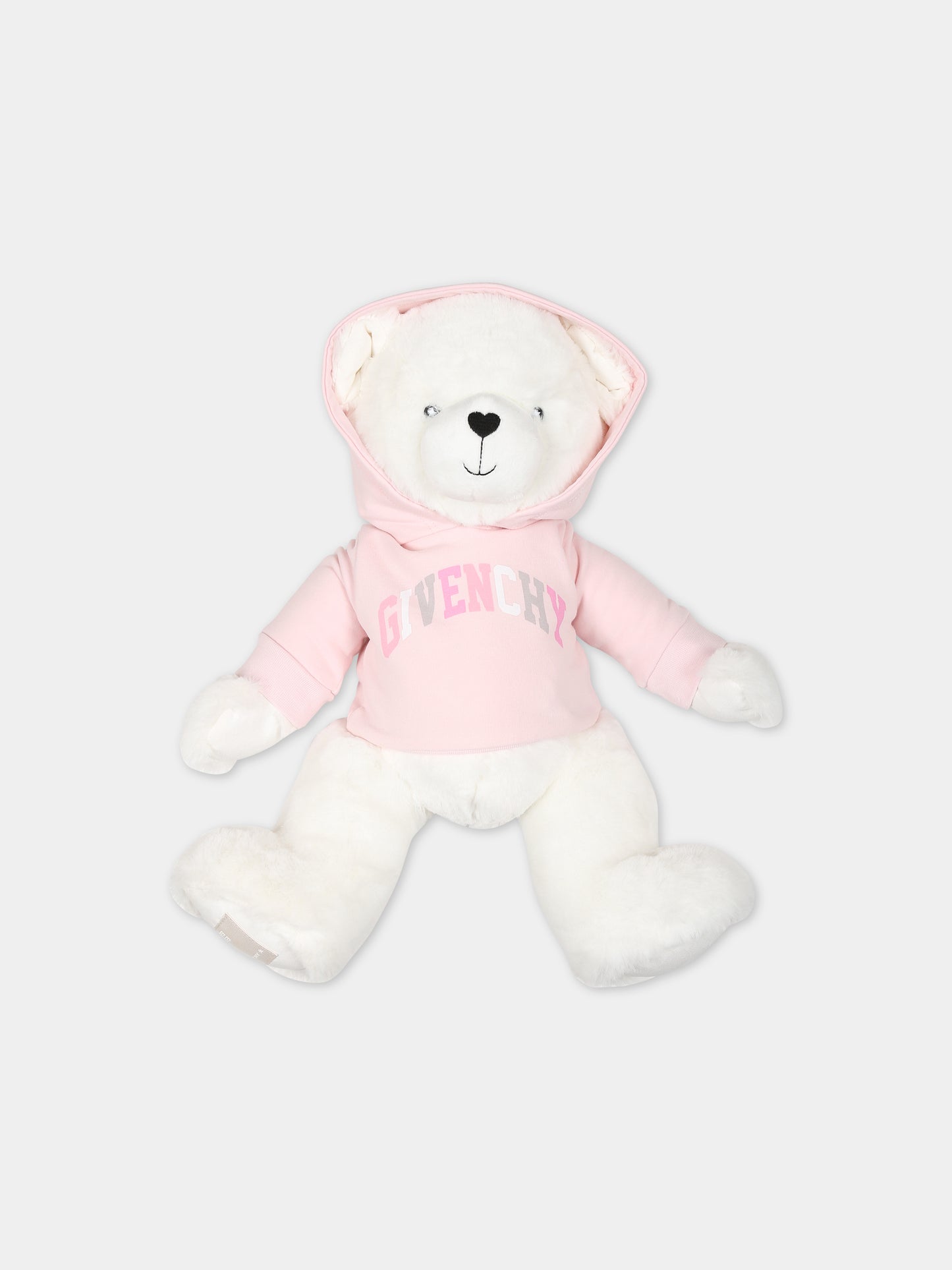 Peluche rosa per neonata con logo,Givenchy Kids,H9K076 44Z