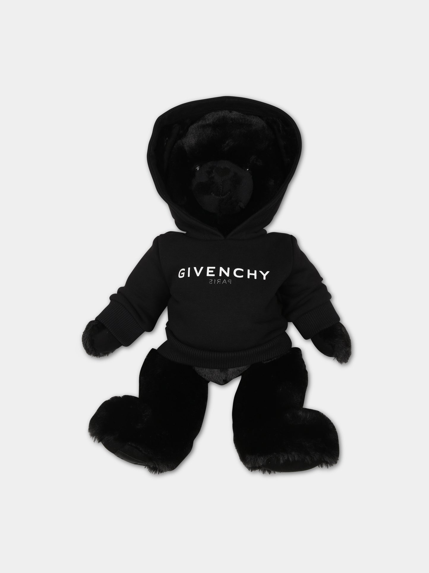 Peluche nero per neonati con logo,Givenchy Kids,H9K075 09B