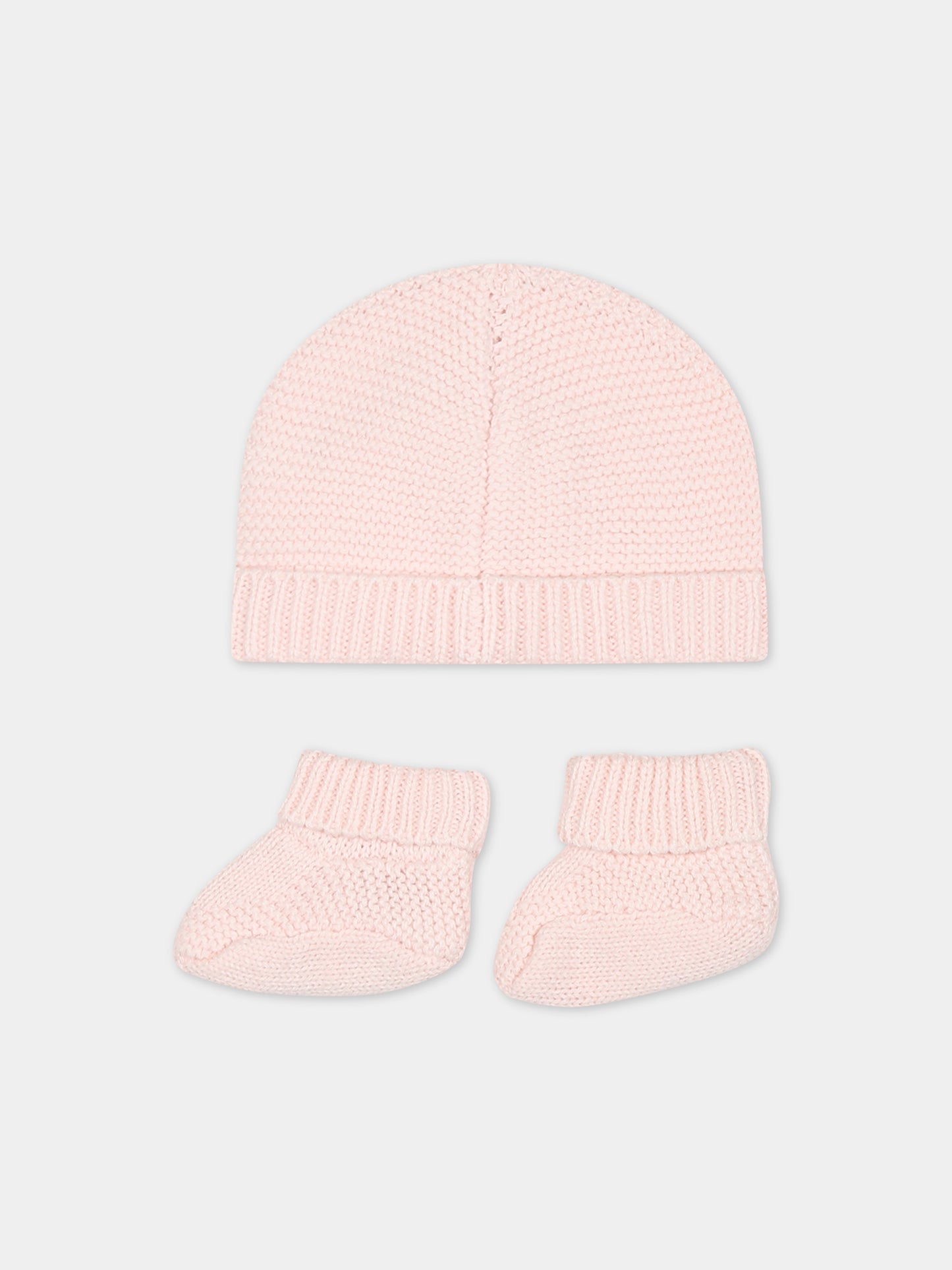 Set rosa per neonata con logo,Carrement Beau,Y98217 43B