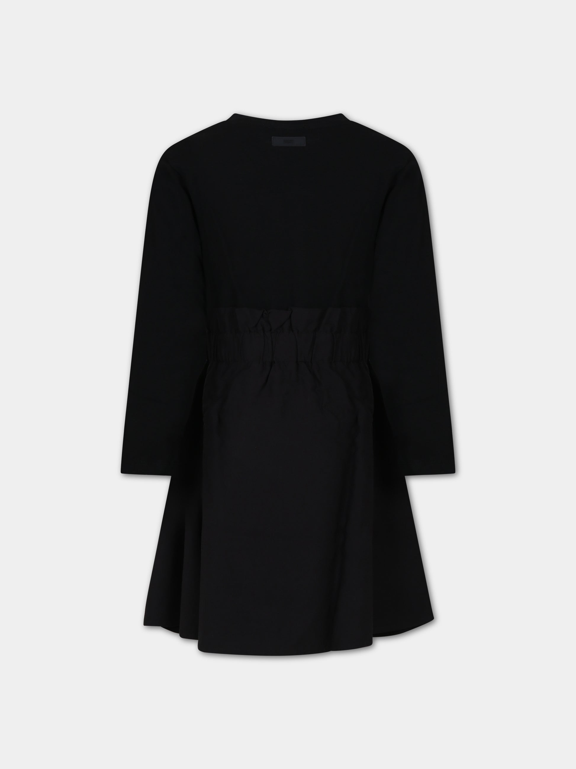 Black dress for girl with logo,Dkny,D32895 09B