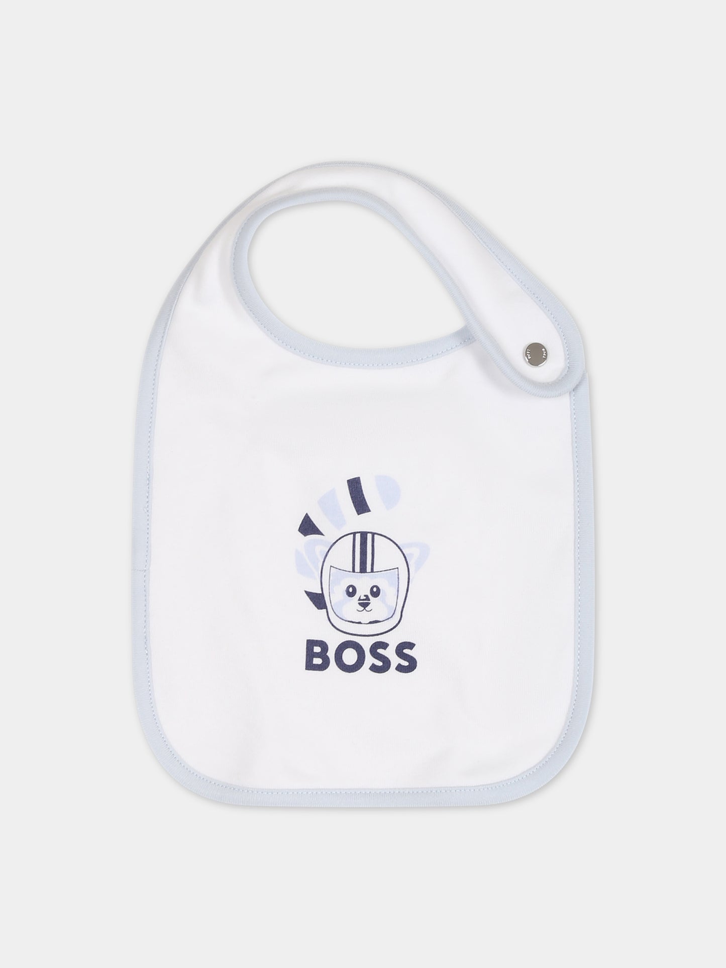 Set celeste per neonato con logo,Boss,J98424 771